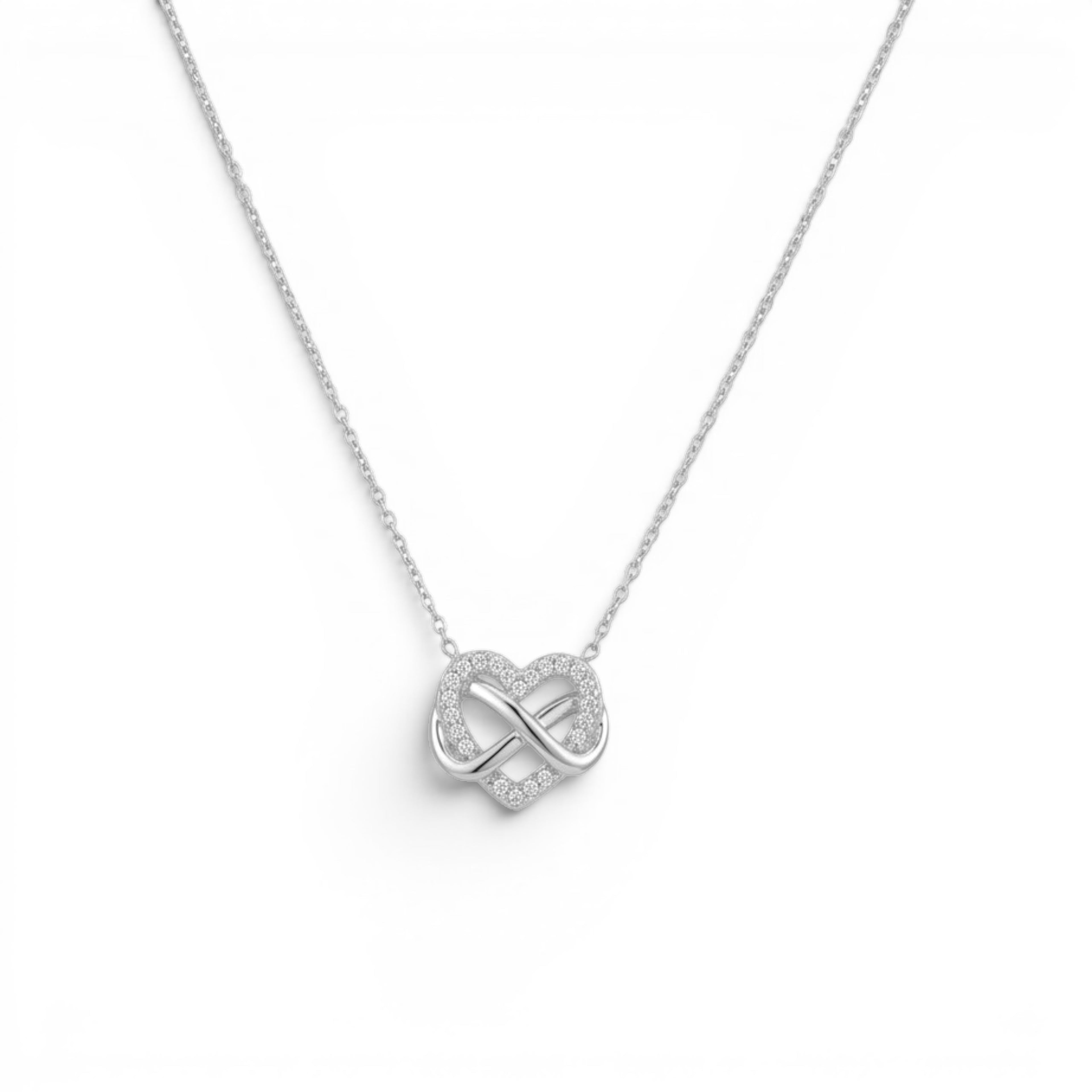 Collana Cuore e Infinito In Acciaio Inossidabile