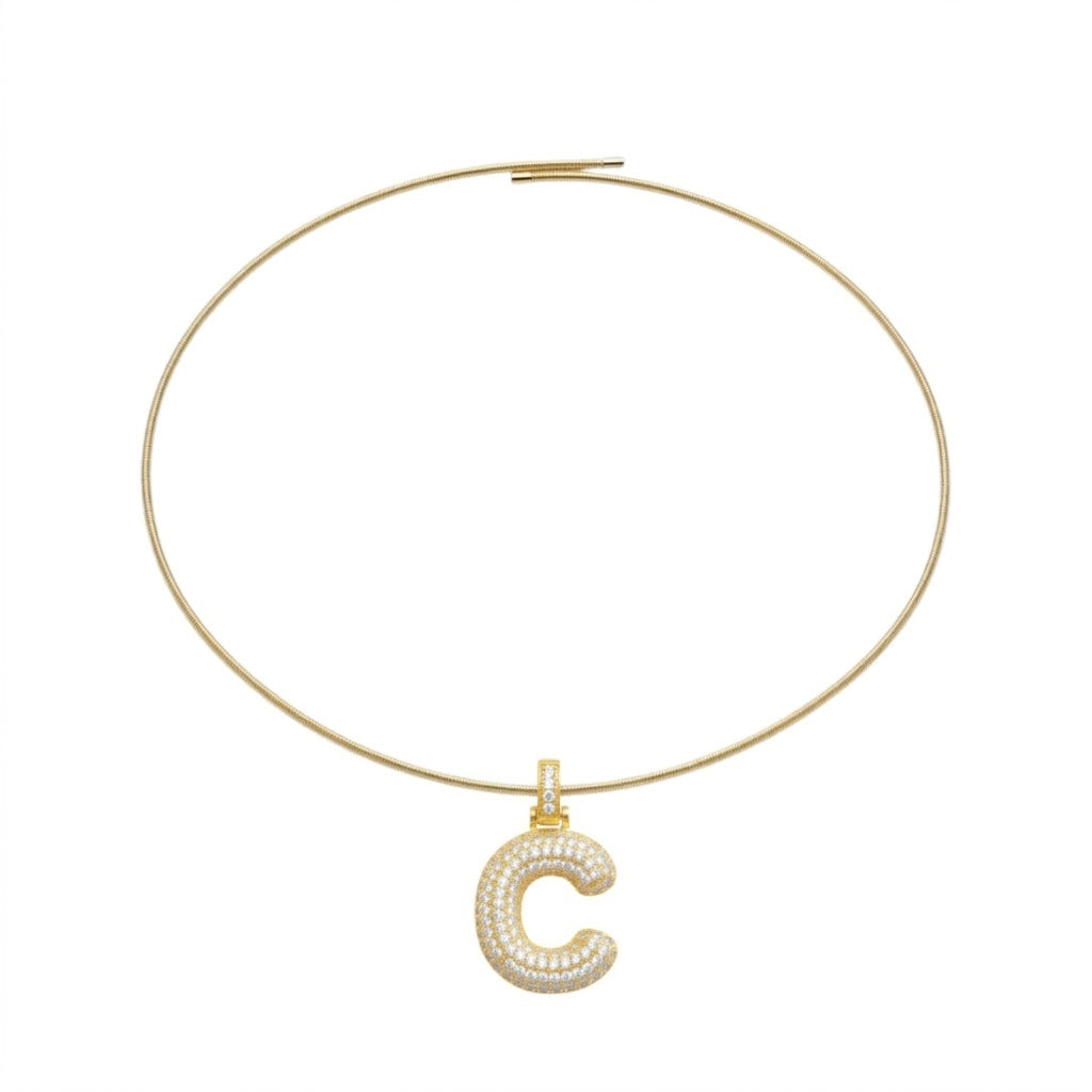 Collana Choker Click con Ciondolo In Acciaio Inossidabile