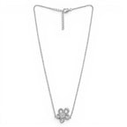 Collana Fiore Zirconati In Acciaio Inossidabile