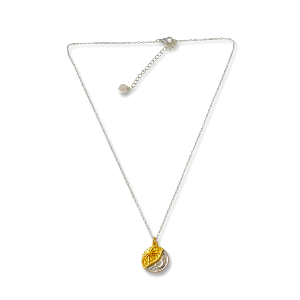 Collana Sole e Luna In Acciaio Inossidabile