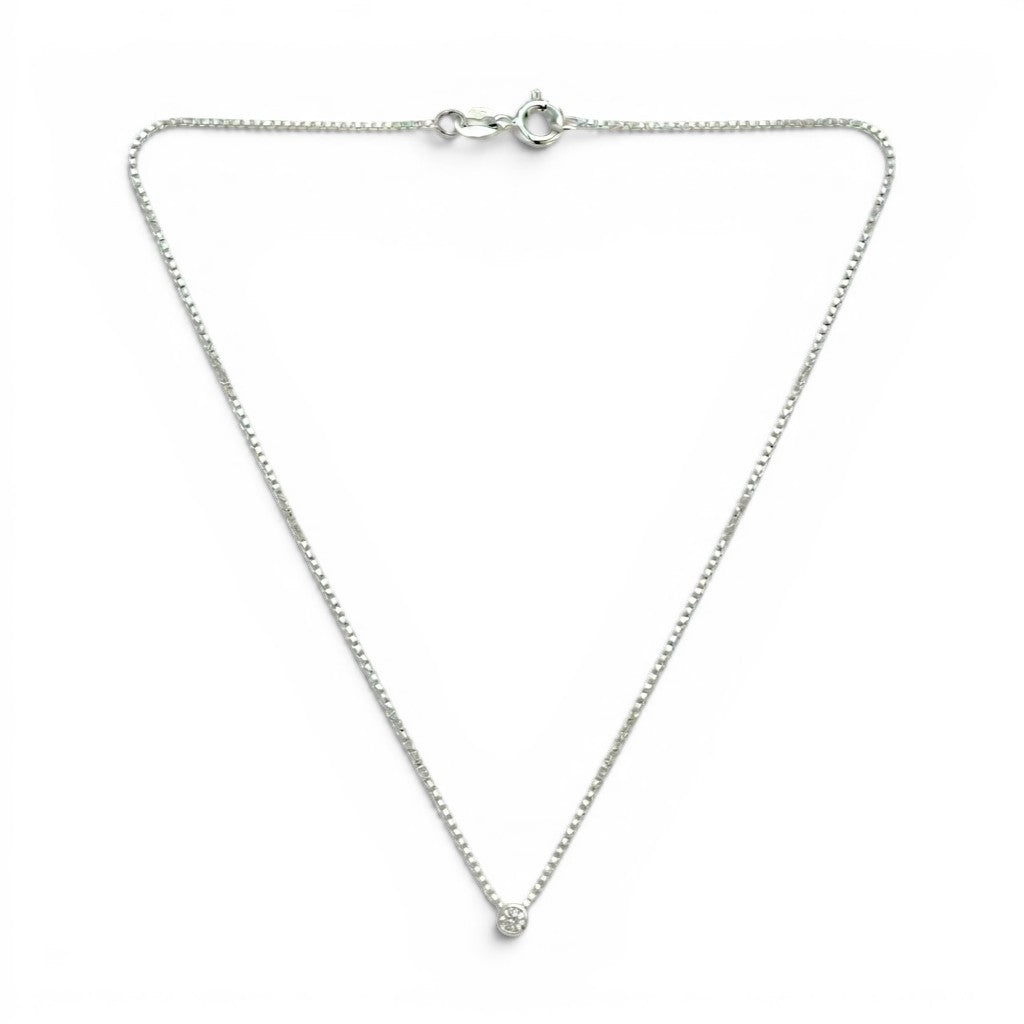 Collana Veneziana Punto Luce Cipollina In Argento 925