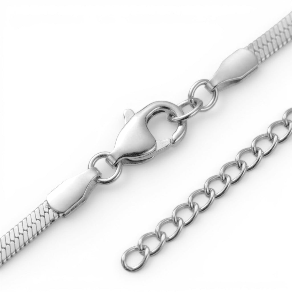 Collana a Y Snake Intrecciata In Acciaio Inossidabile