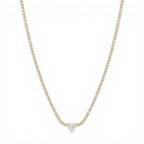 Collana Tennis Heart In Acciaio Inossidabile