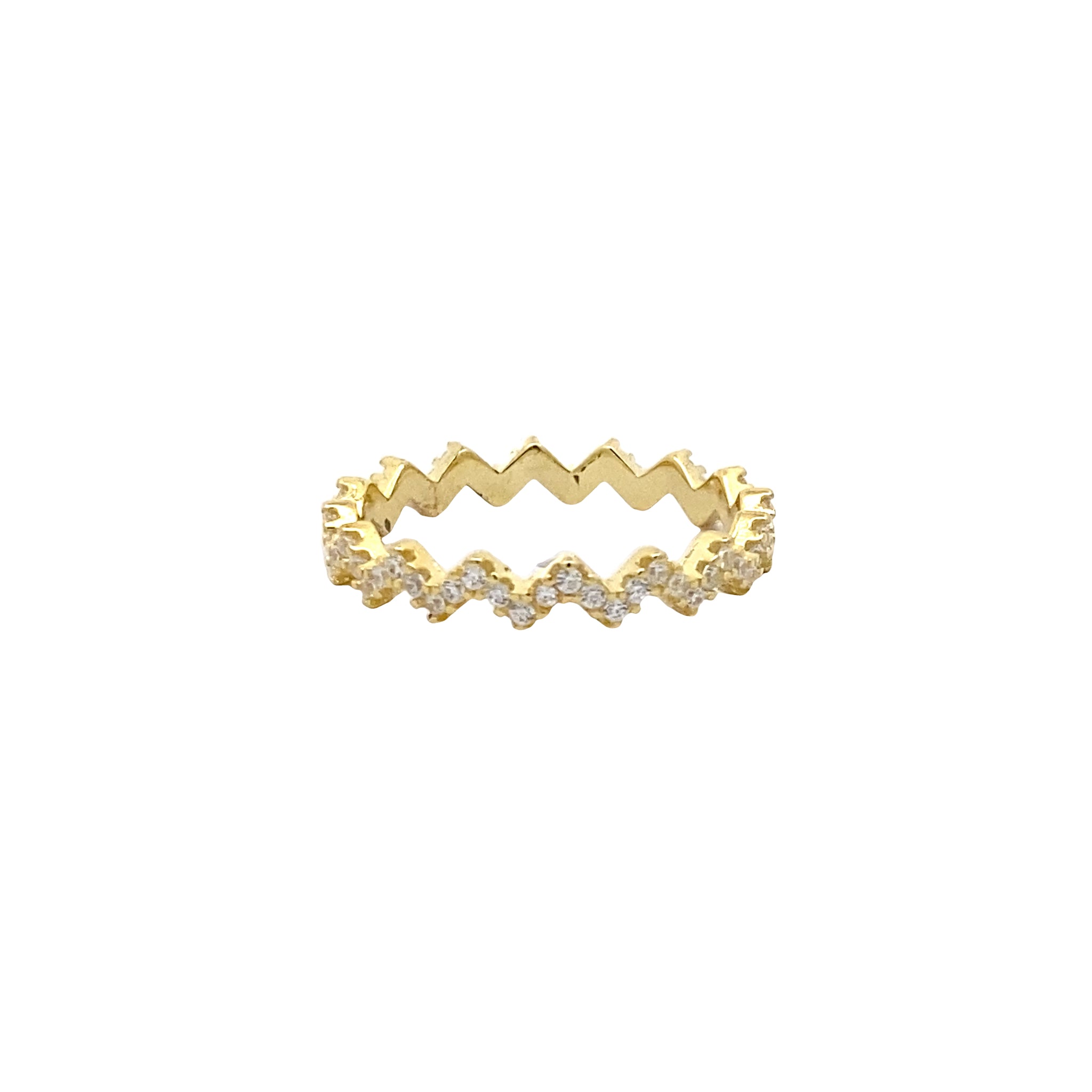 ANELLO A ZIGZAG IN ARGENTO 925