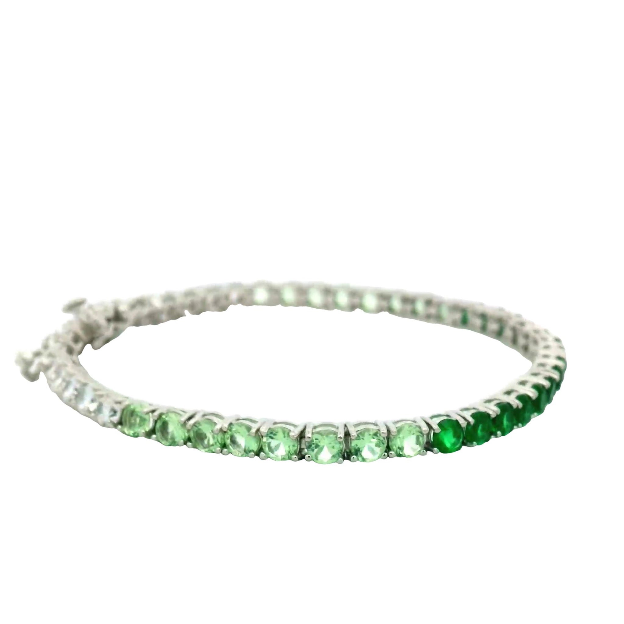 BRACCIALE TENNIS DEGRADE' VERDE 16CM ARG925