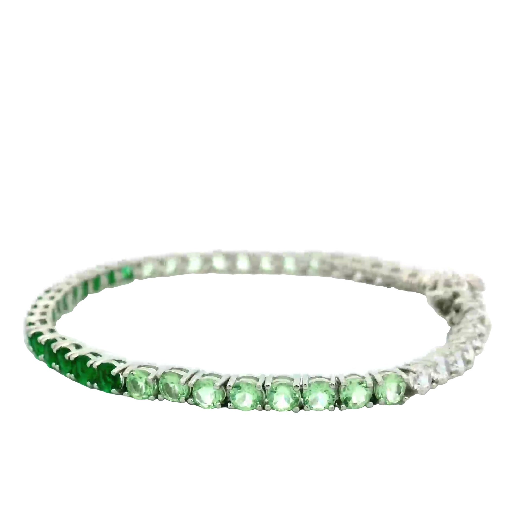 BRACCIALE TENNIS DEGRADE' VERDE 16CM ARG925