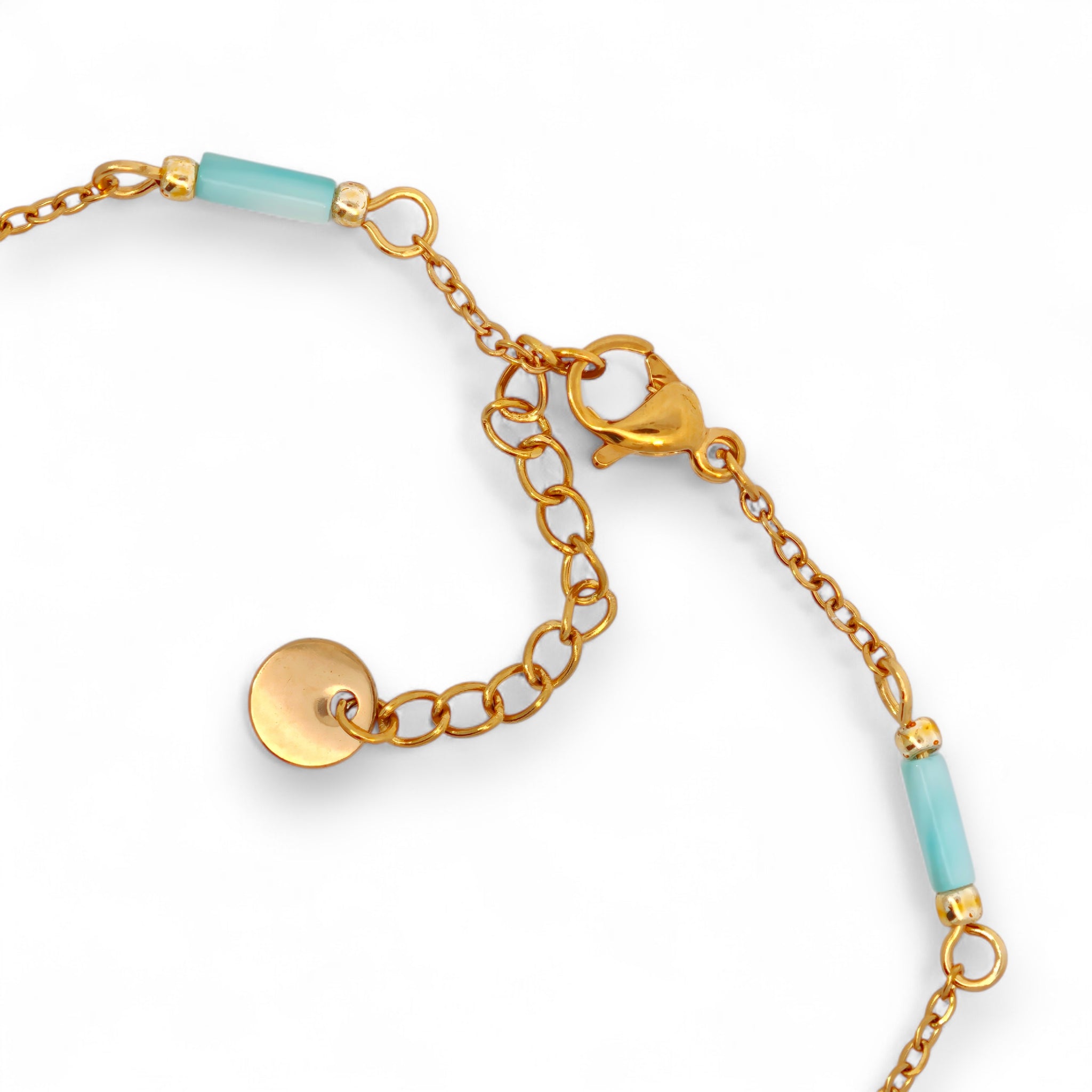 Bracciale con Cilindri Colorati Acciaio