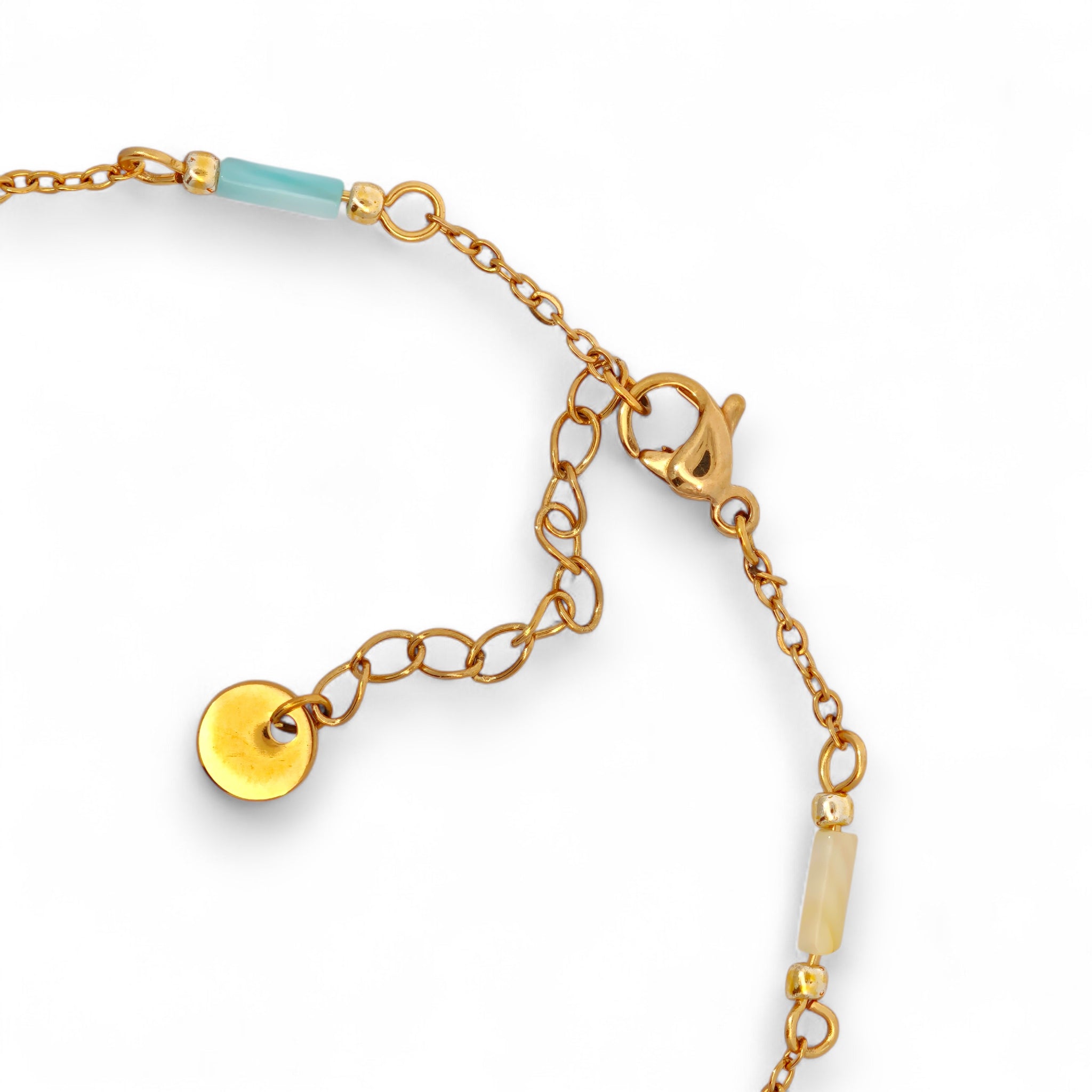 Bracciale con Cilindri Colorati Acciaio