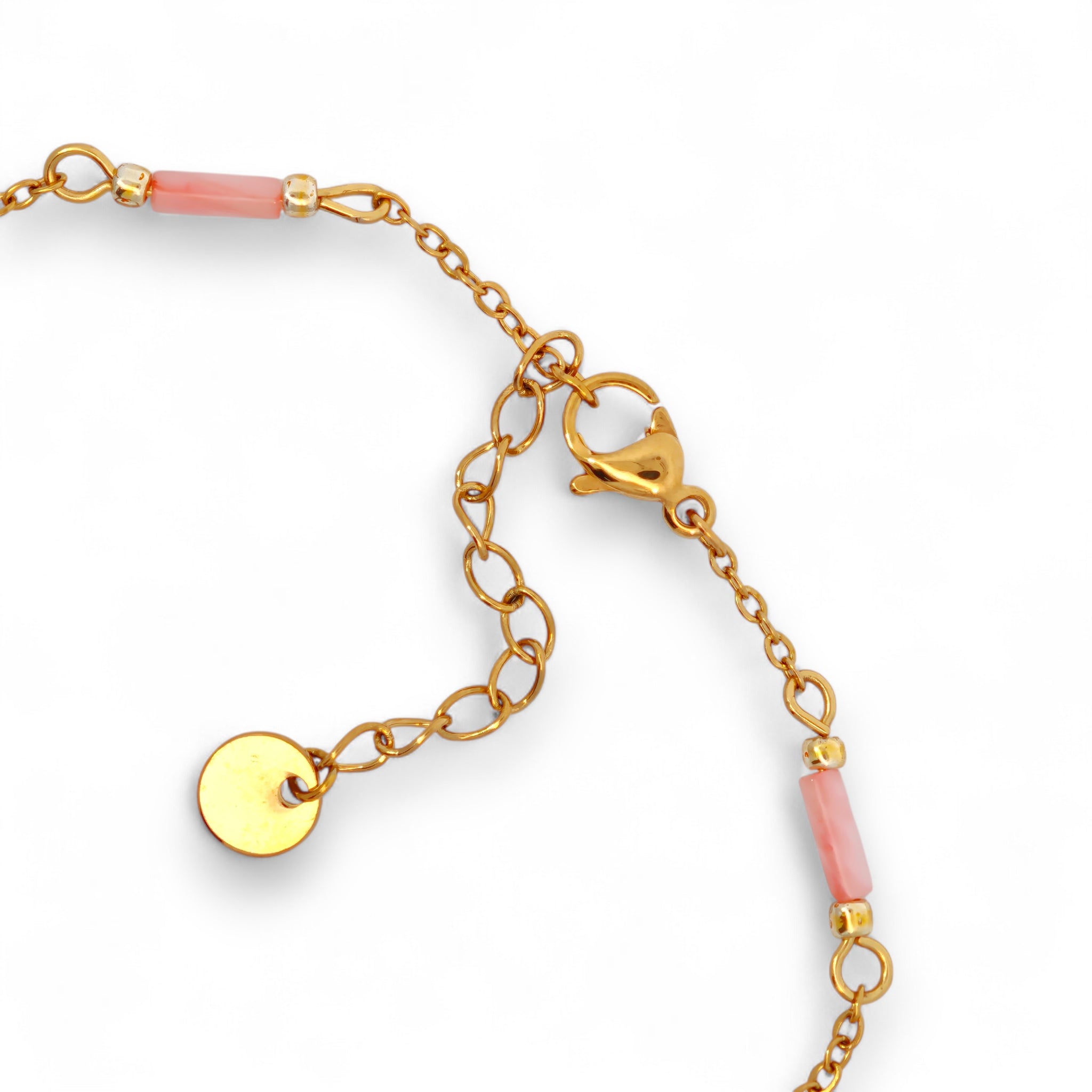 Bracciale con Cilindri Colorati Acciaio
