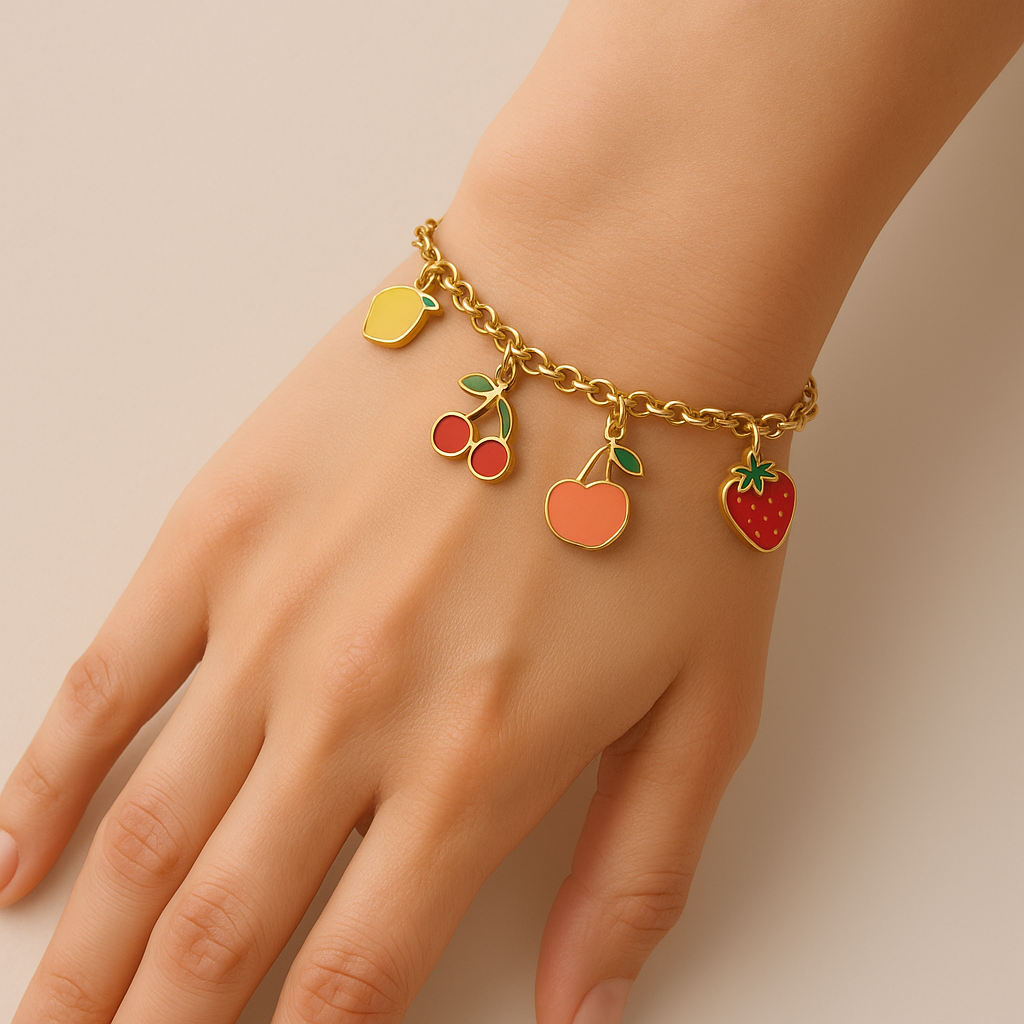 Bracciale Charms Fruttati Acciaio
