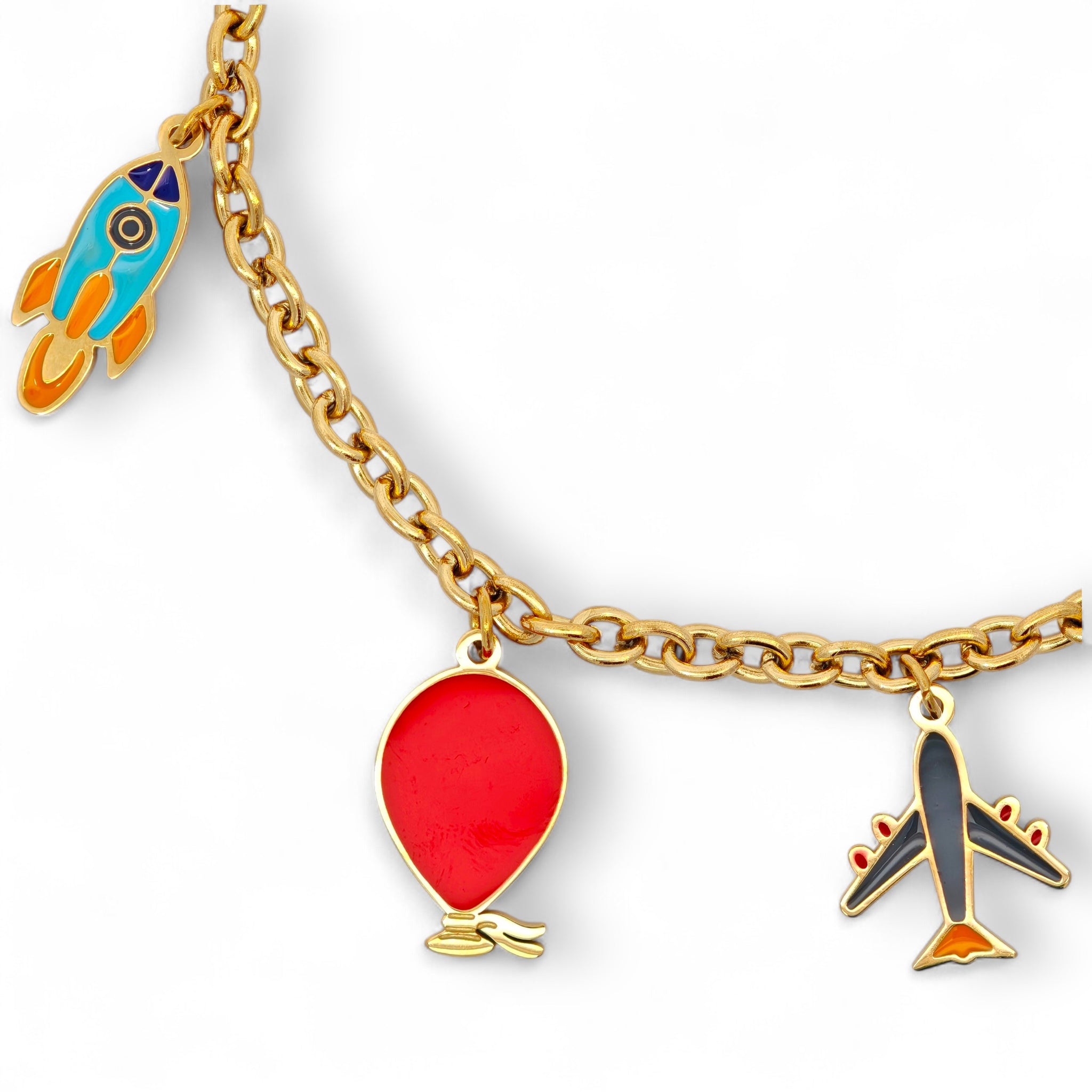 Bracciale Charms Viaggi Acciaio