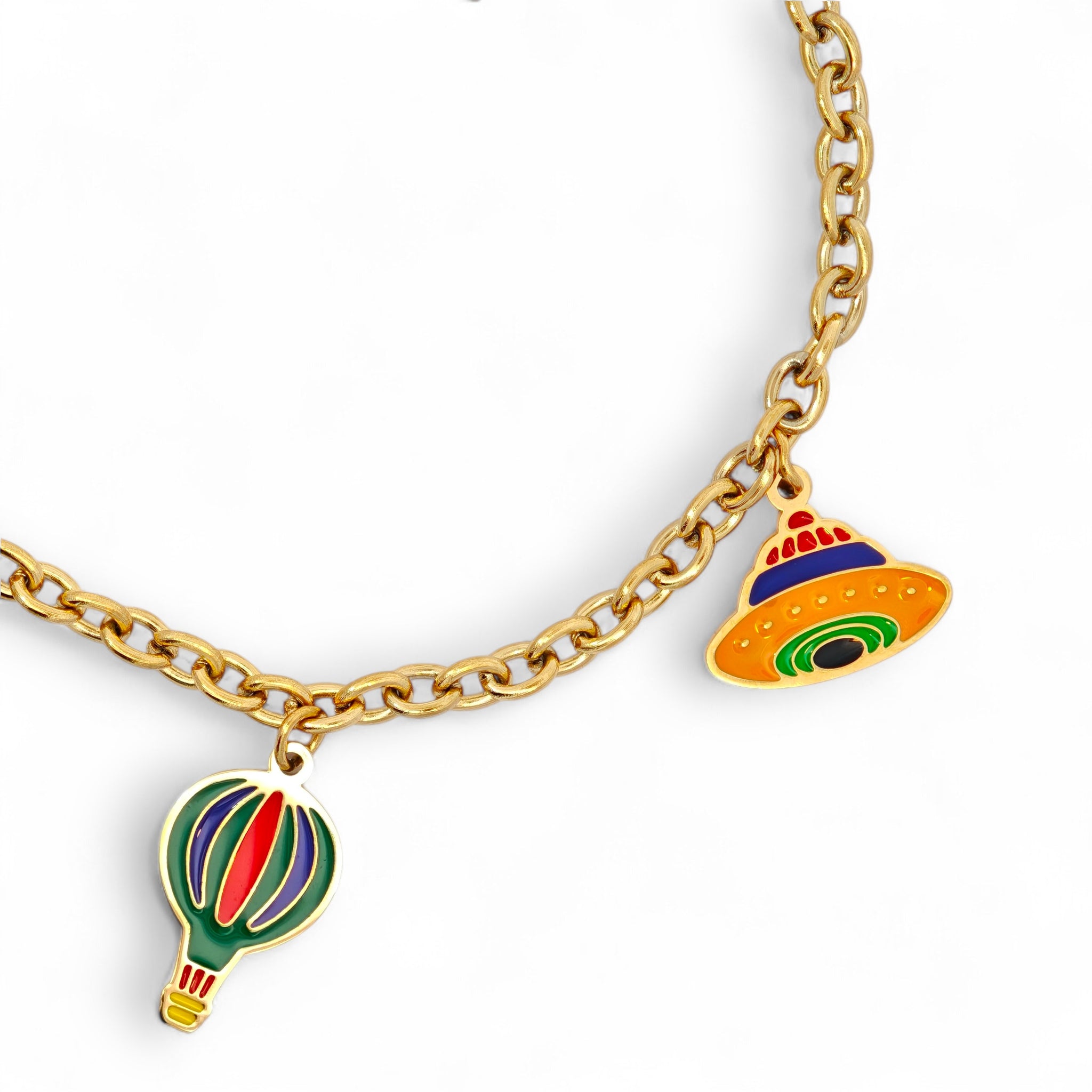 Bracciale Charms Viaggi Acciaio