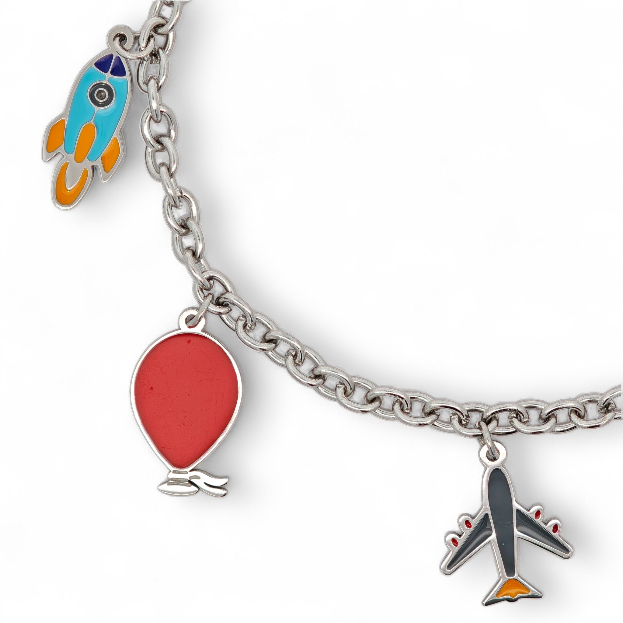 Bracciale Charms Viaggi Acciaio