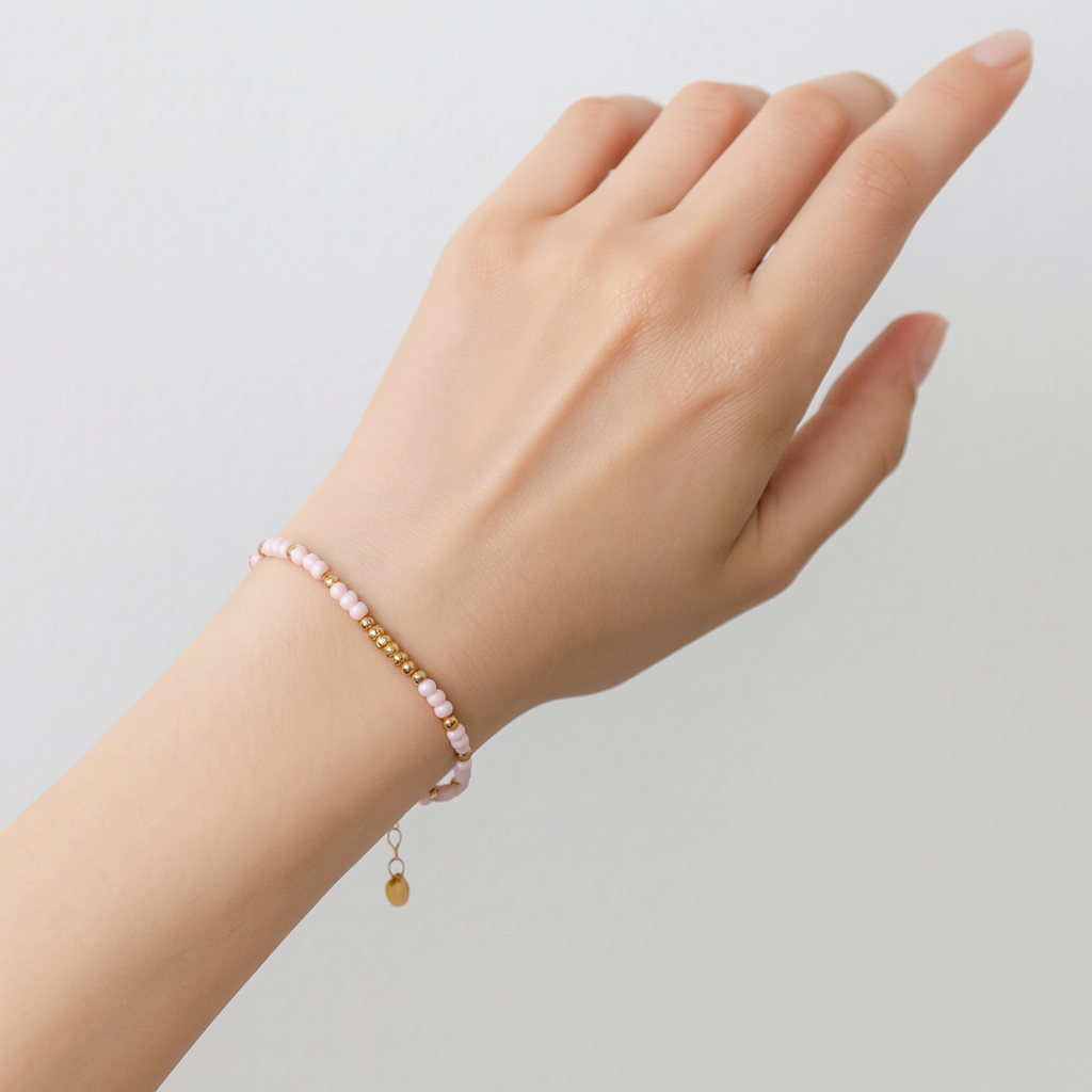 Bracciale Perline e Acciaio