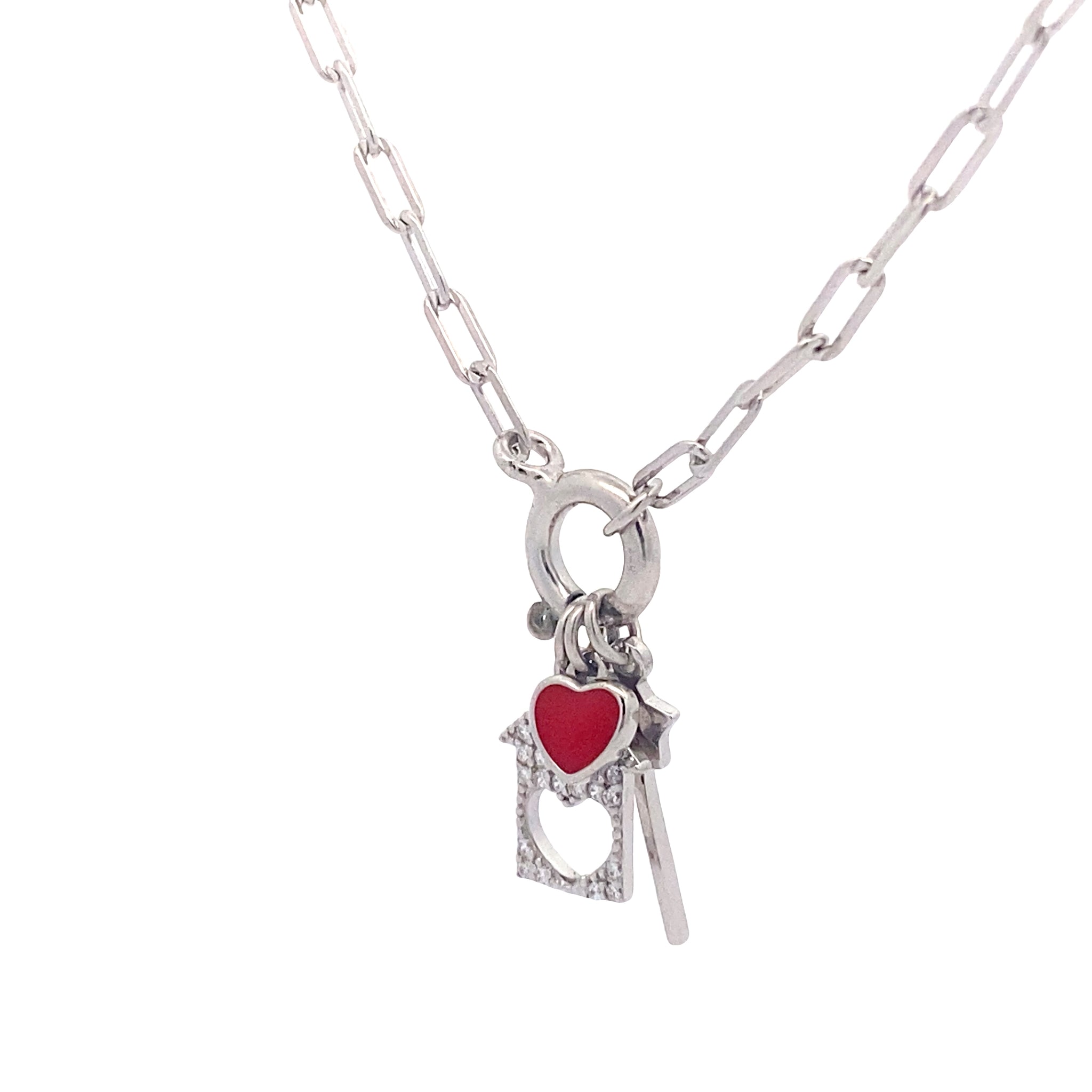 COLLANA HOME  LOVE IN ARGENTO 925