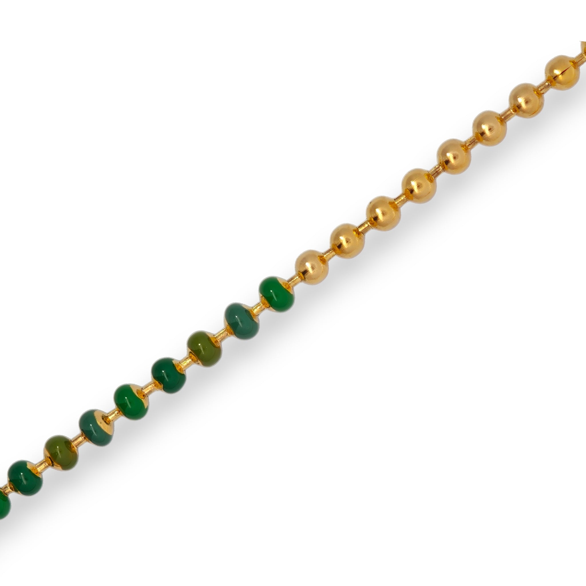 Collana Perle Verdi Acciaio