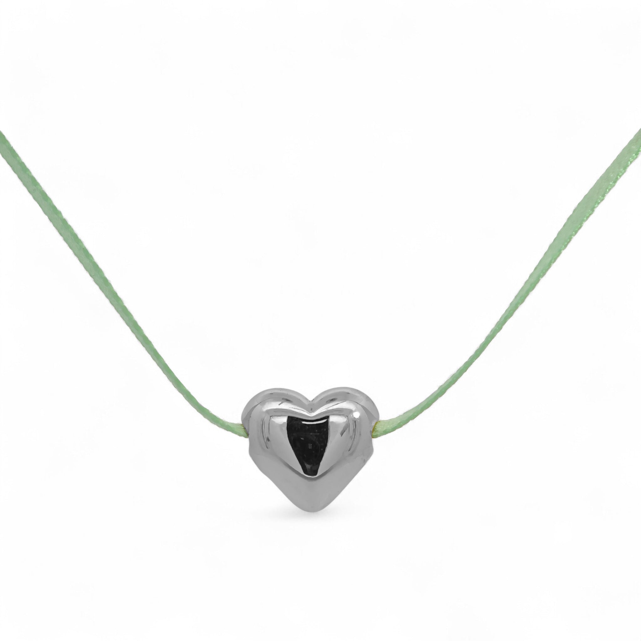 Collana Cuore Acciaio Colorato