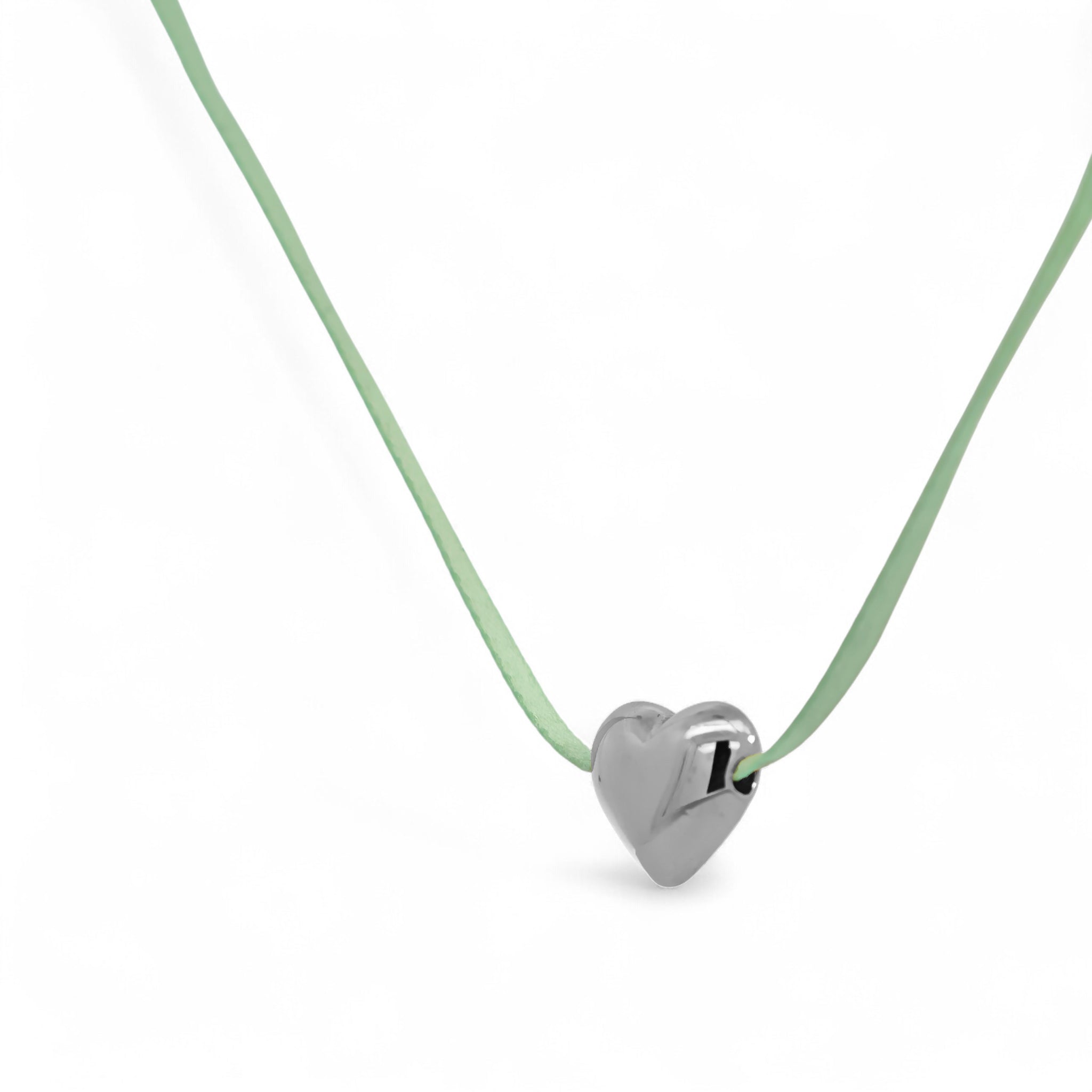 Collana Cuore Acciaio Colorato