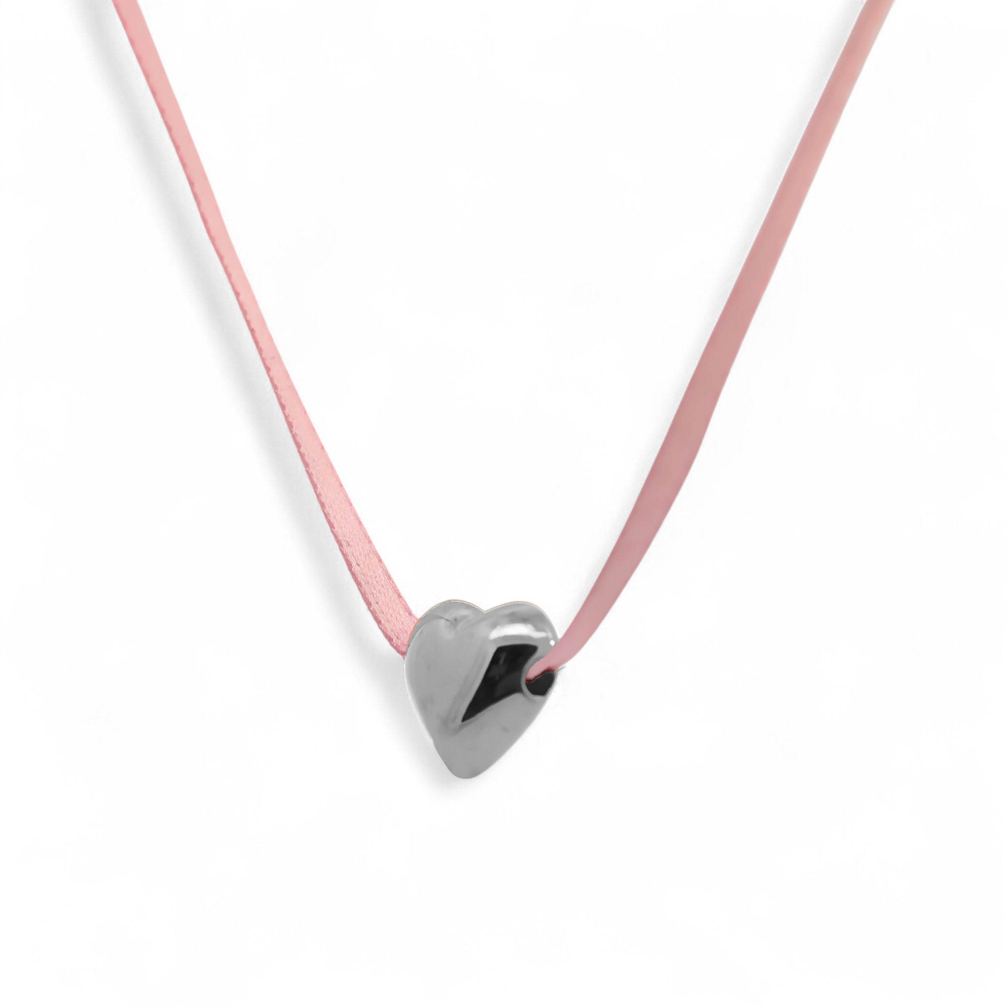 Collana Cuore Acciaio Colorato