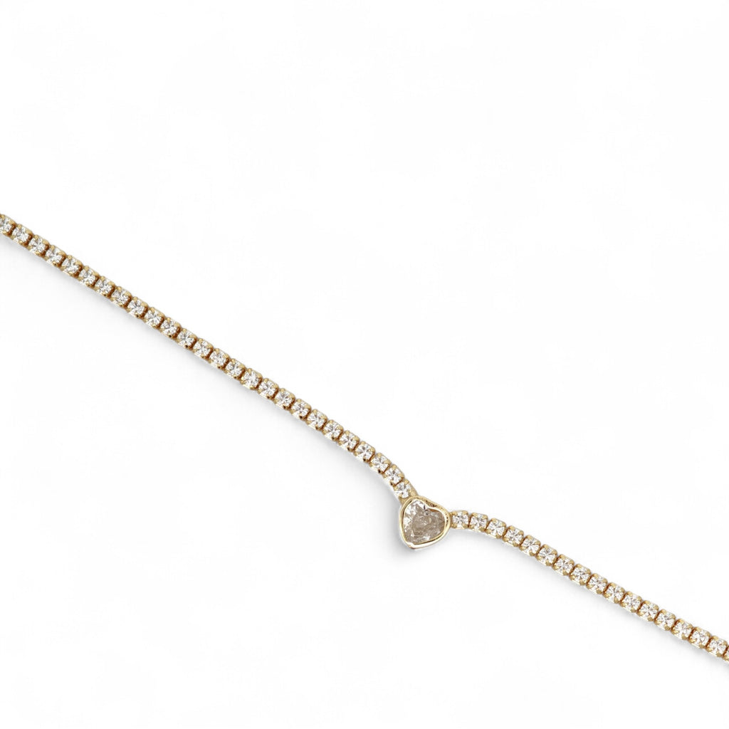 Collana Cuore Risalto in Argento 925