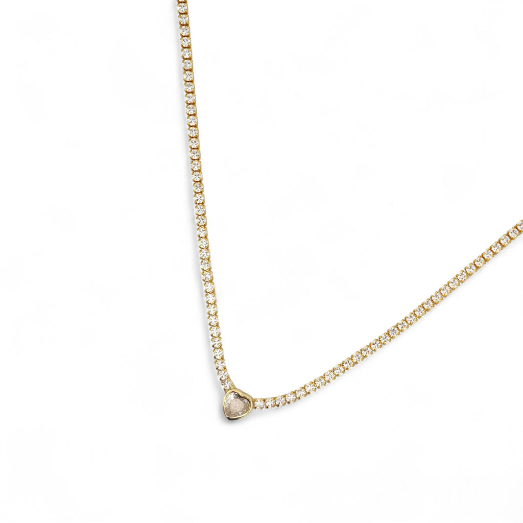 Collana Cuore Risalto in Argento 925