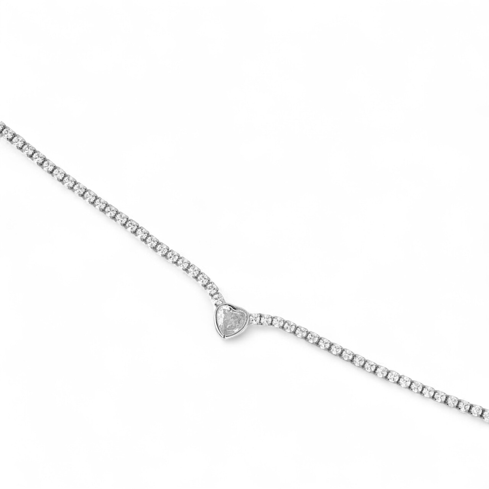 Collana Cuore Risalto in Argento 925