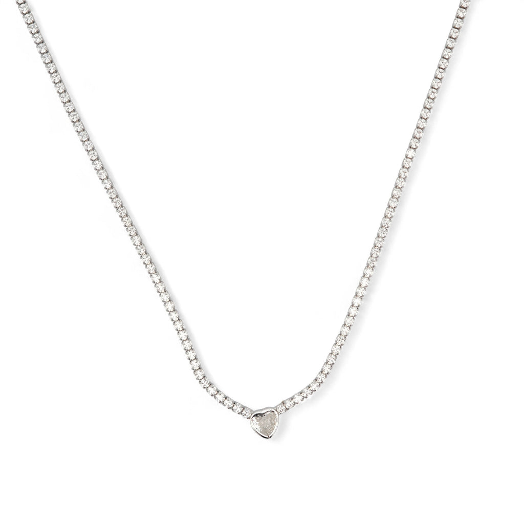 Collana Cuore Risalto in Argento 925