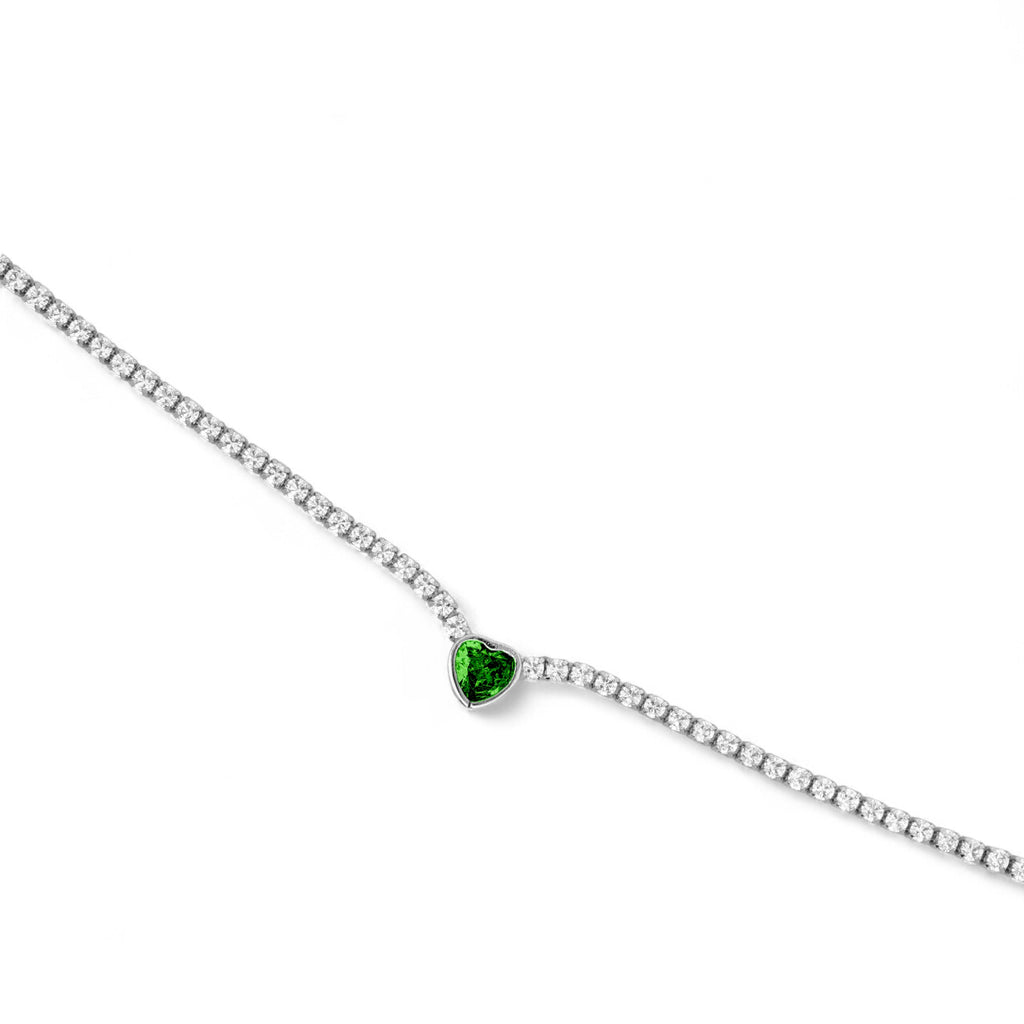 Collana Cuore Risalto in Argento 925