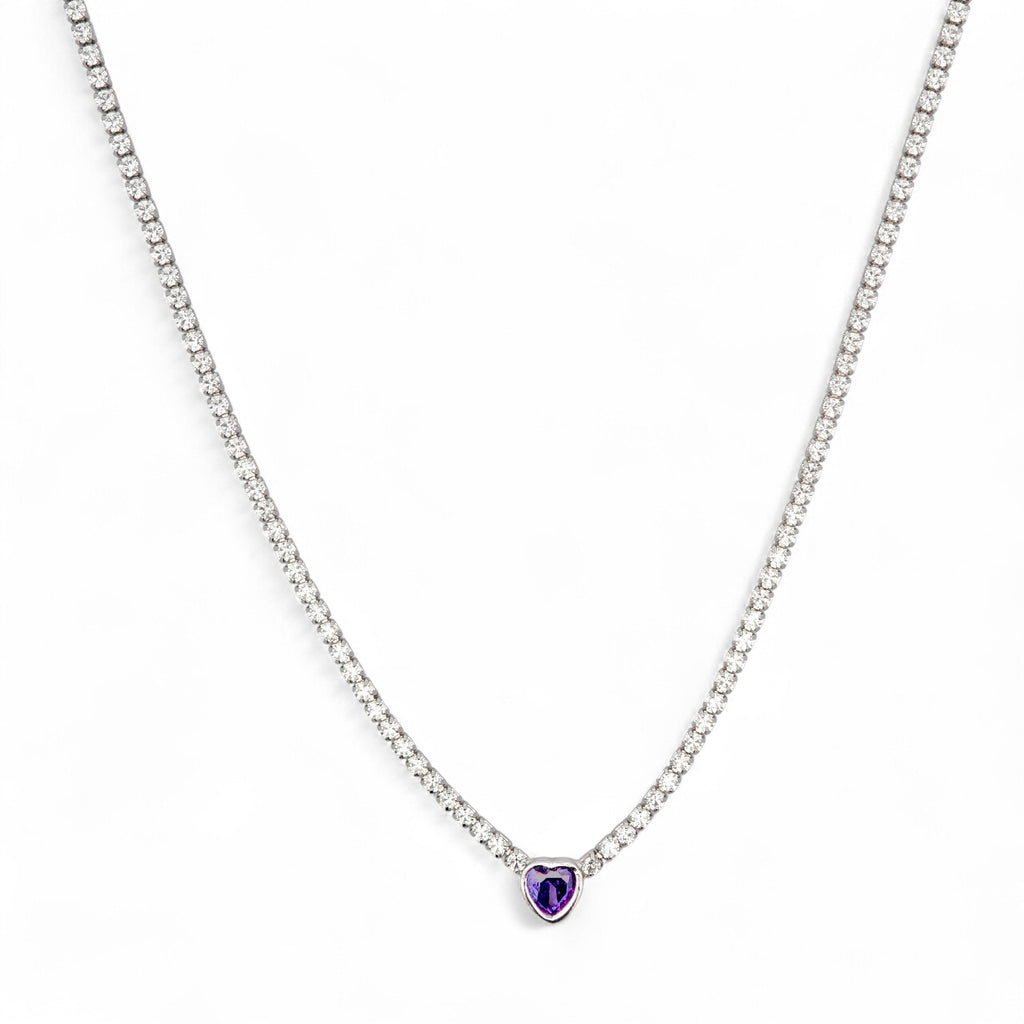 Collana Cuore Risalto in Argento 925