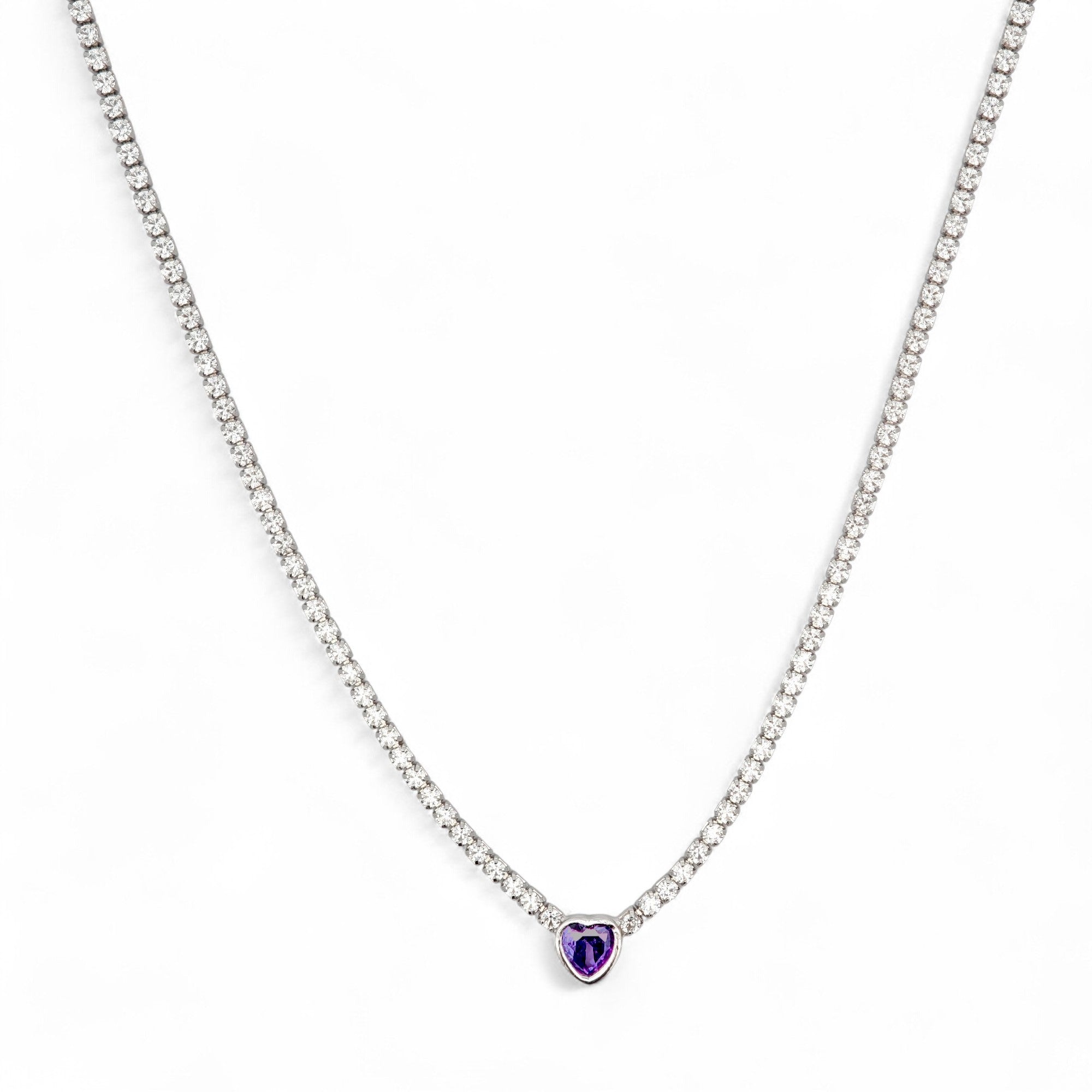 Collana Cuore Risalto in Argento 925