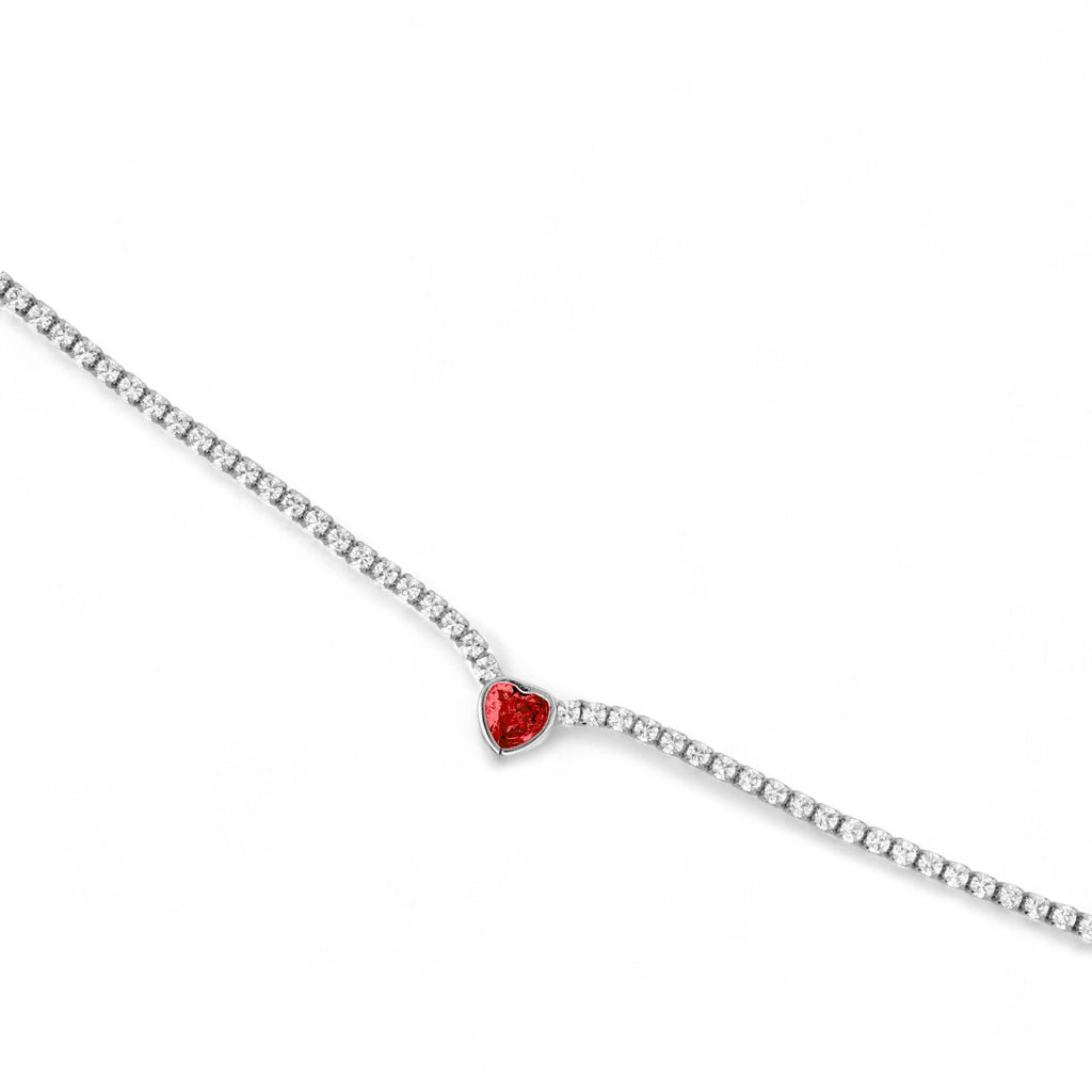 Collana Cuore Risalto in Argento 925