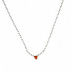 Collana Cuore Risalto in Argento 925