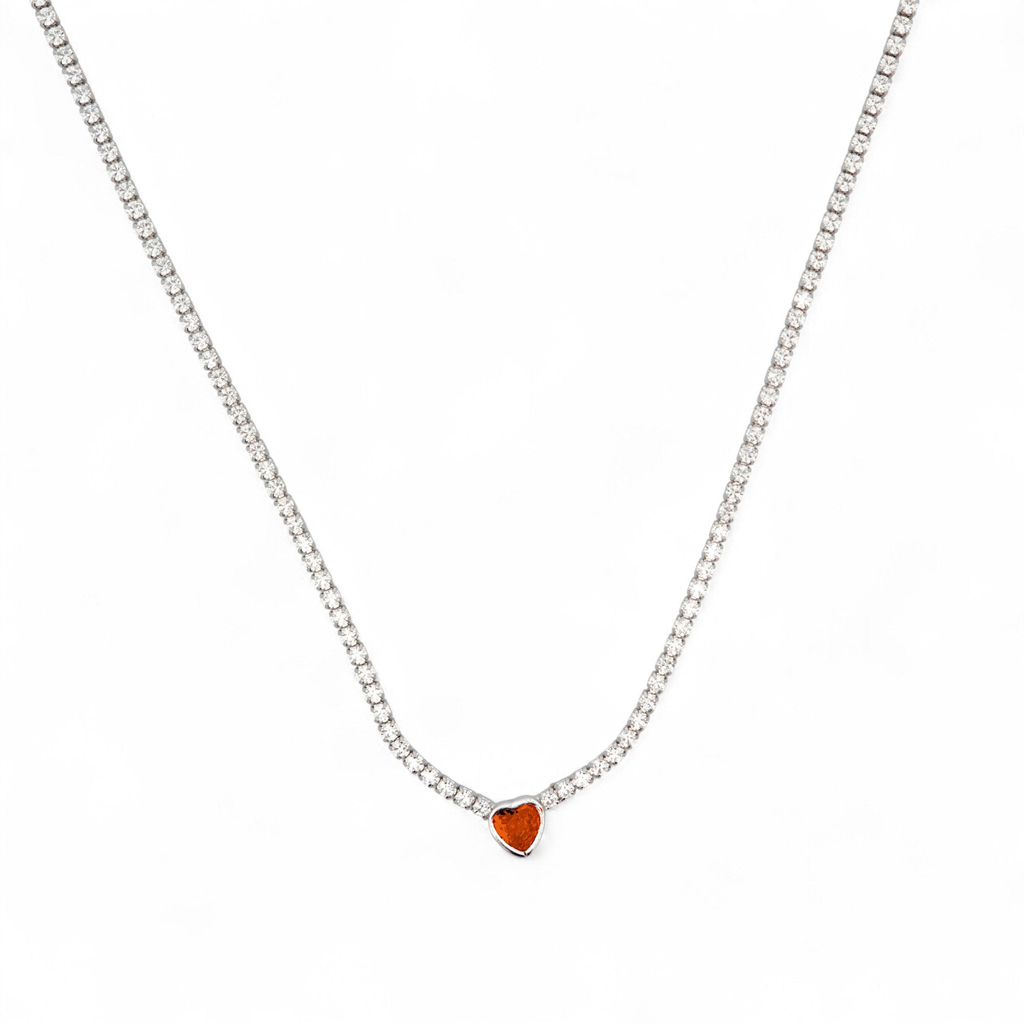 Collana Cuore Risalto in Argento 925