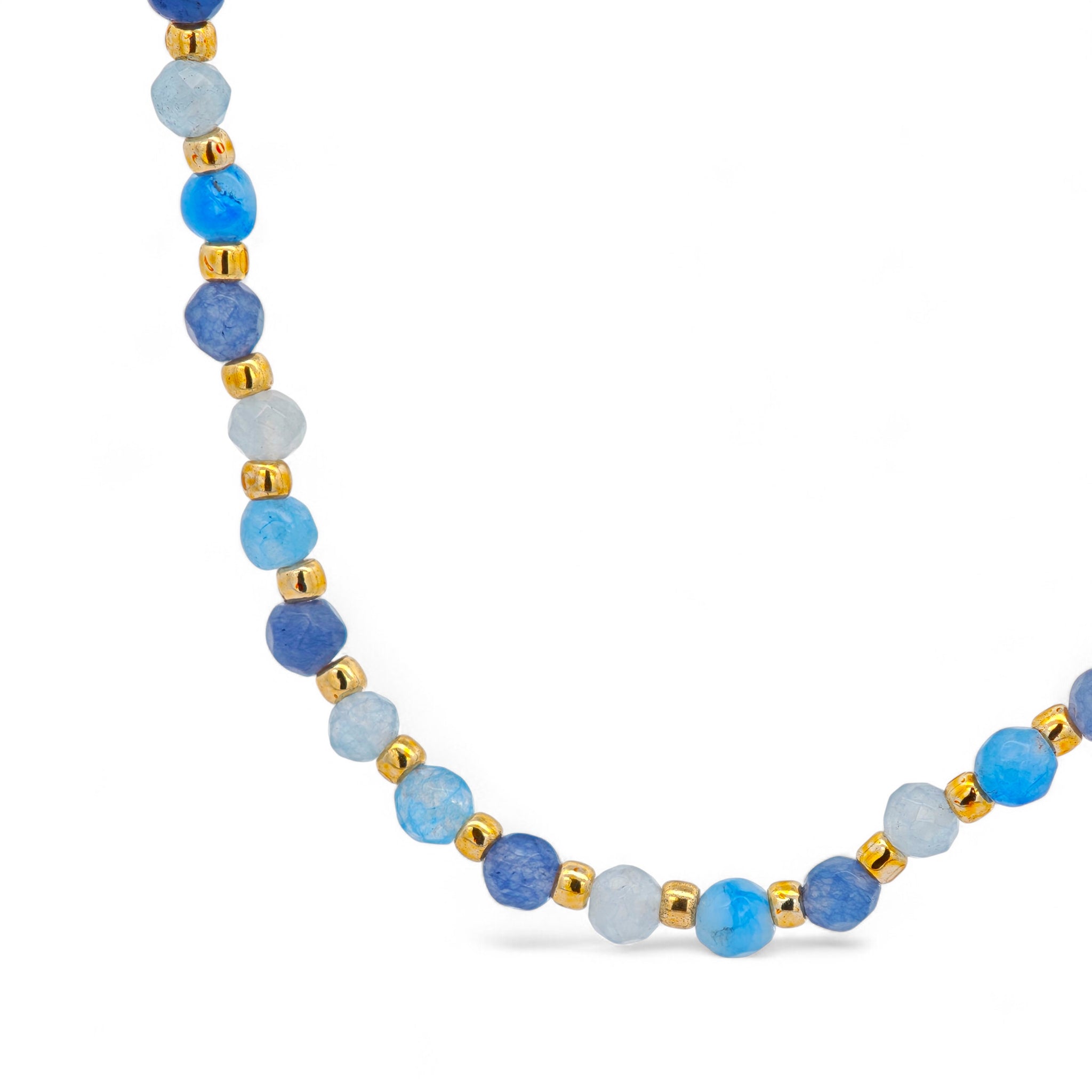 Collana Acciaio Perline Colorate