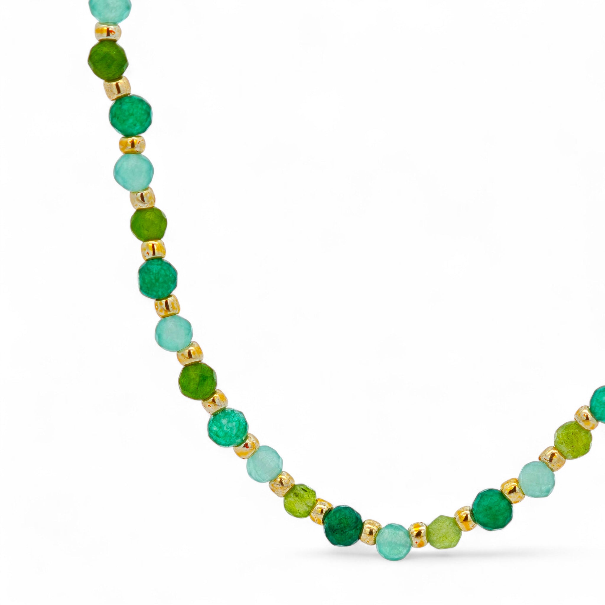 Collana Acciaio Perline Colorate