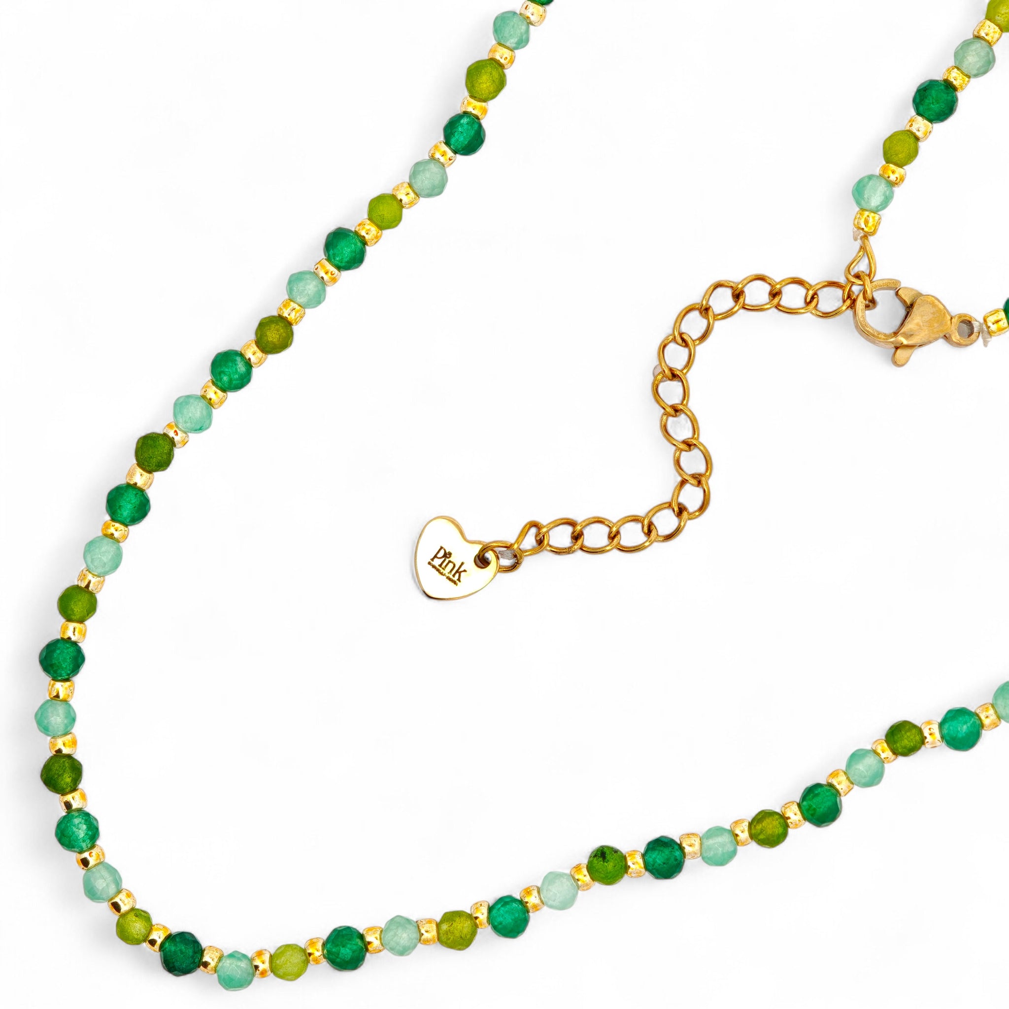 Collana Acciaio Perline Colorate