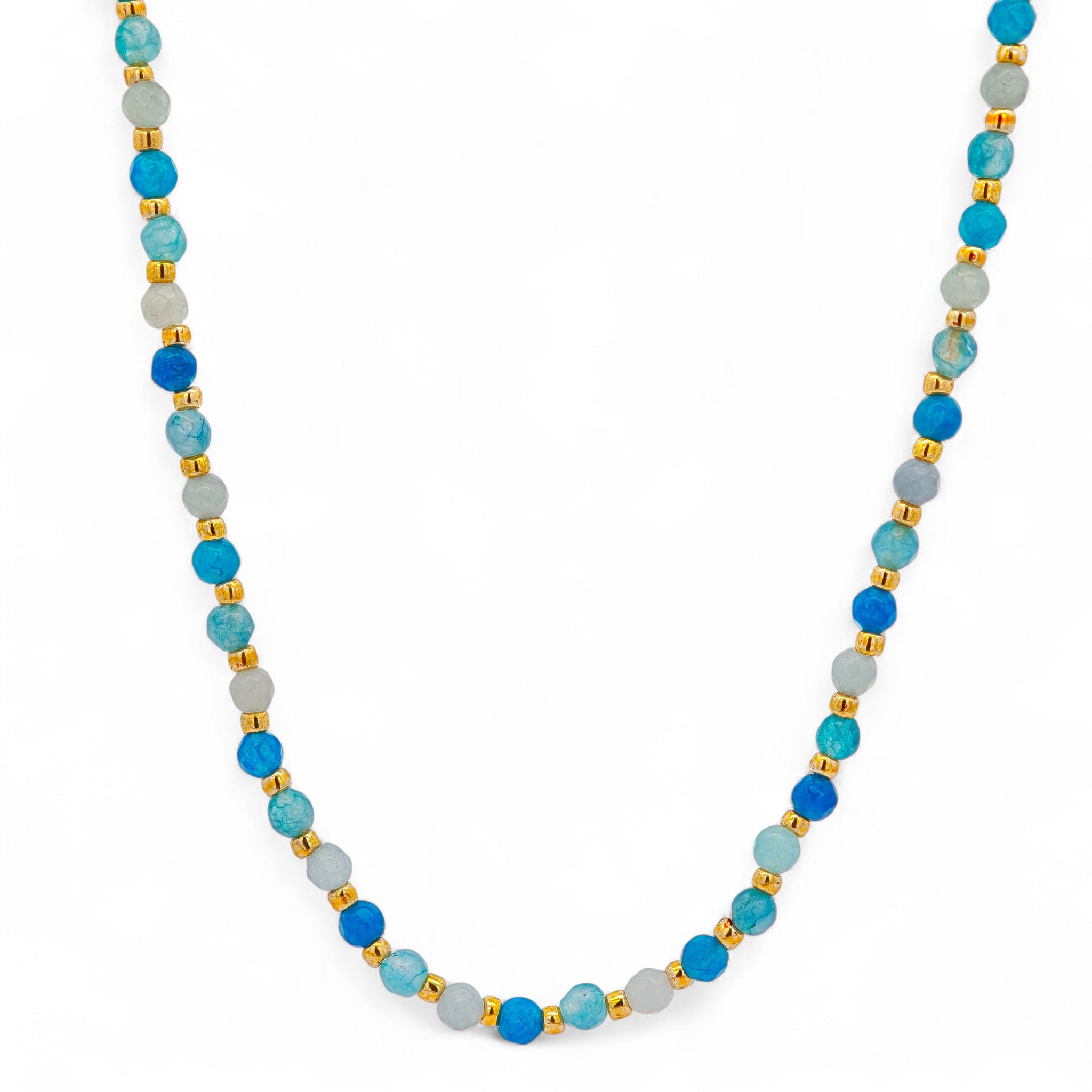 Collana Acciaio Perline Colorate