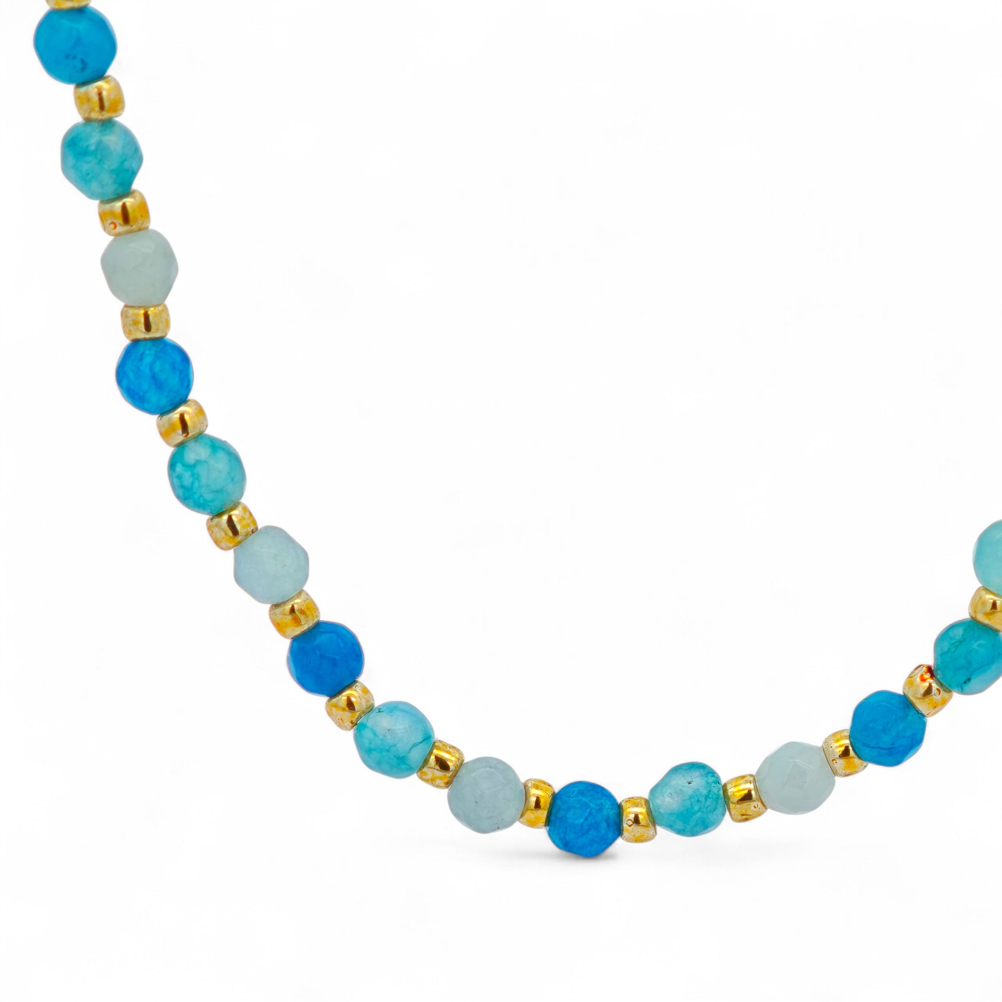 Collana Acciaio Perline Colorate