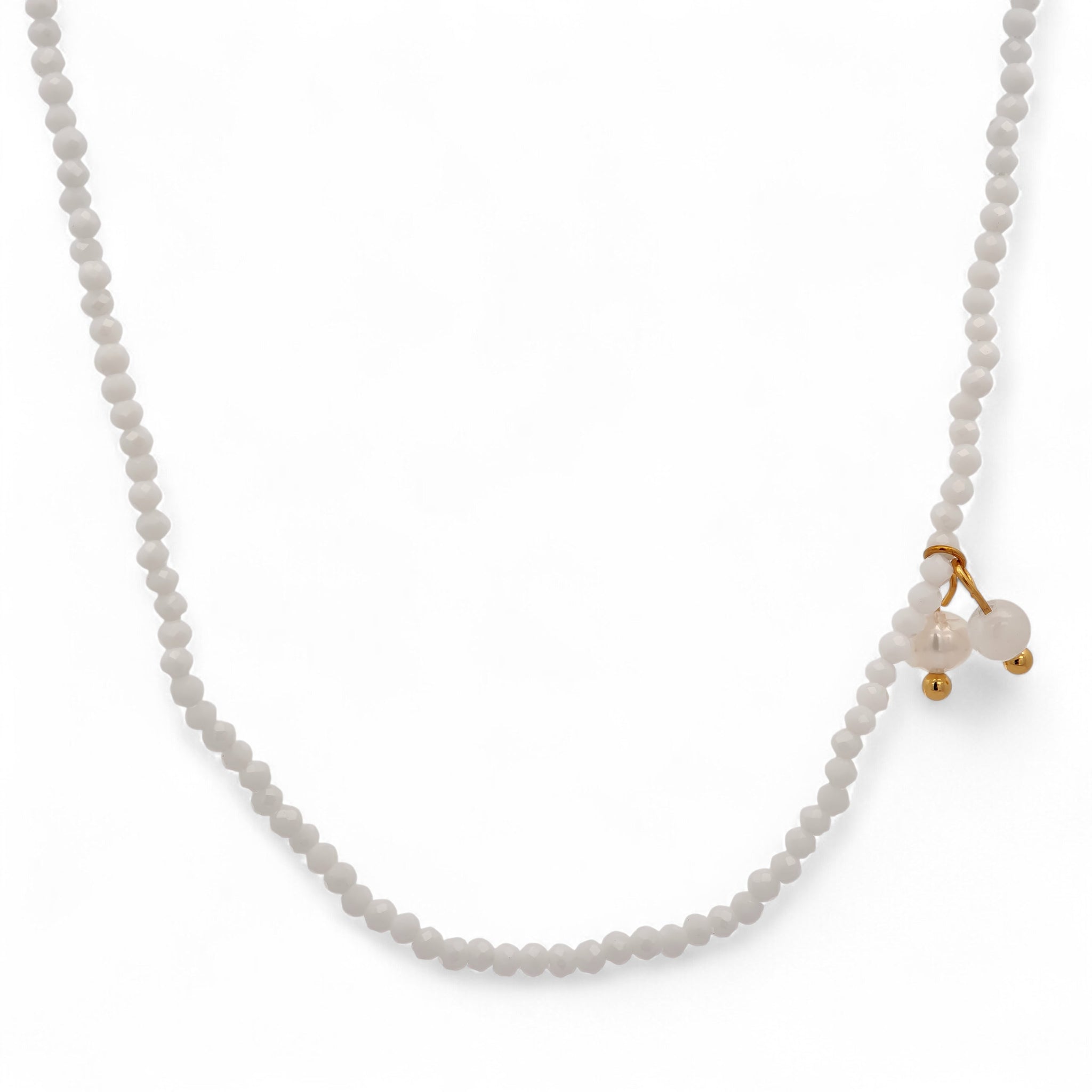 Collana con ciondolo doppio Acciaio