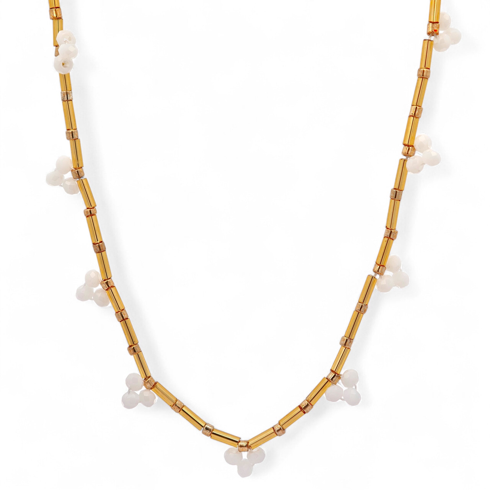 Collana Perle Multicolor Acciaio