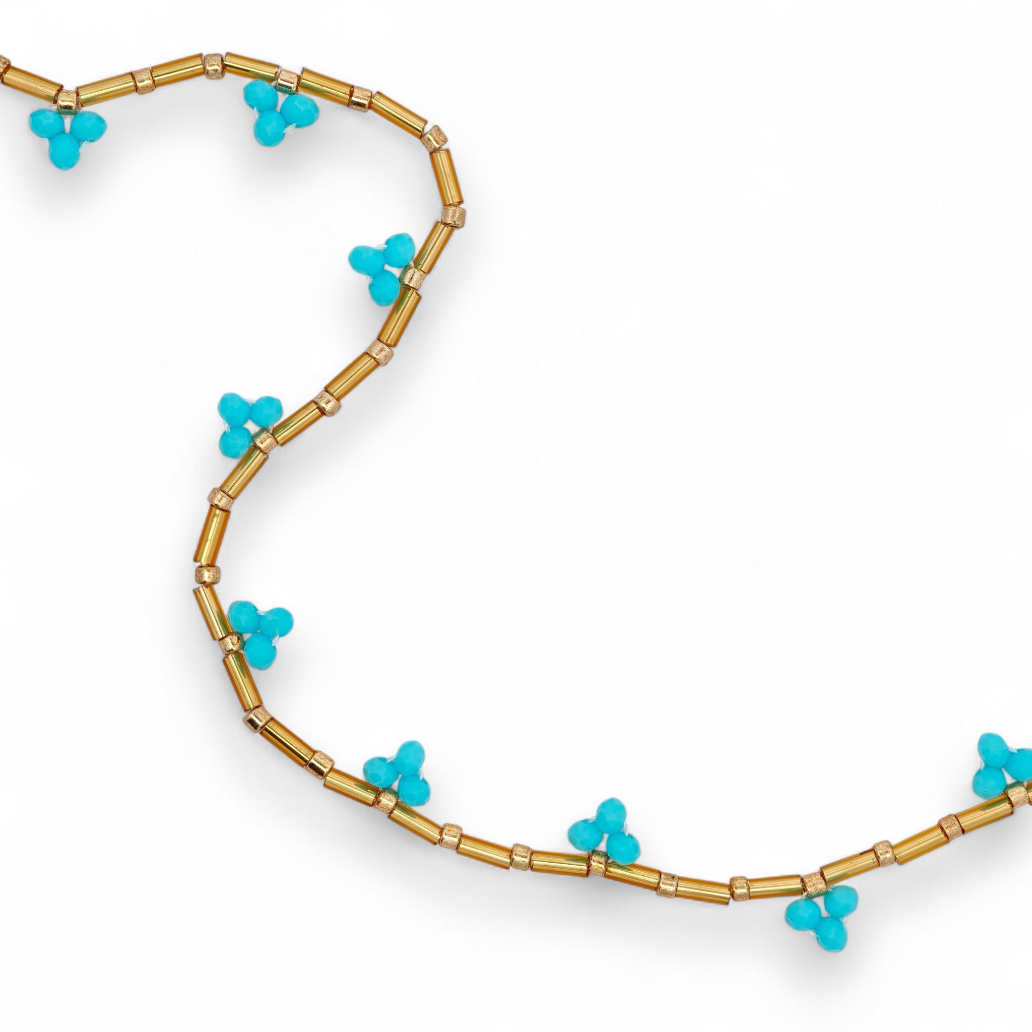 Collana Perle Multicolor Acciaio