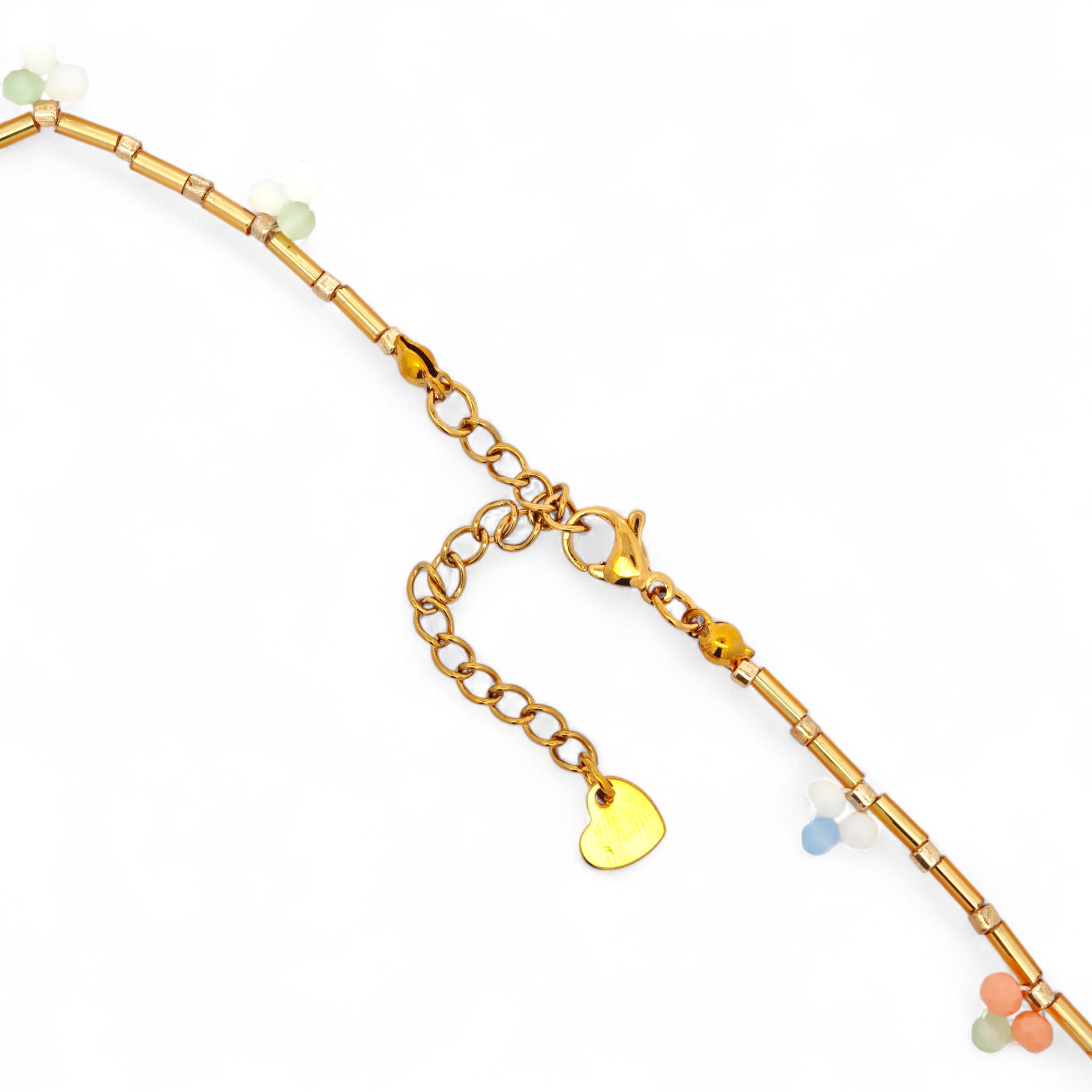 Collana Perle Multicolor Acciaio