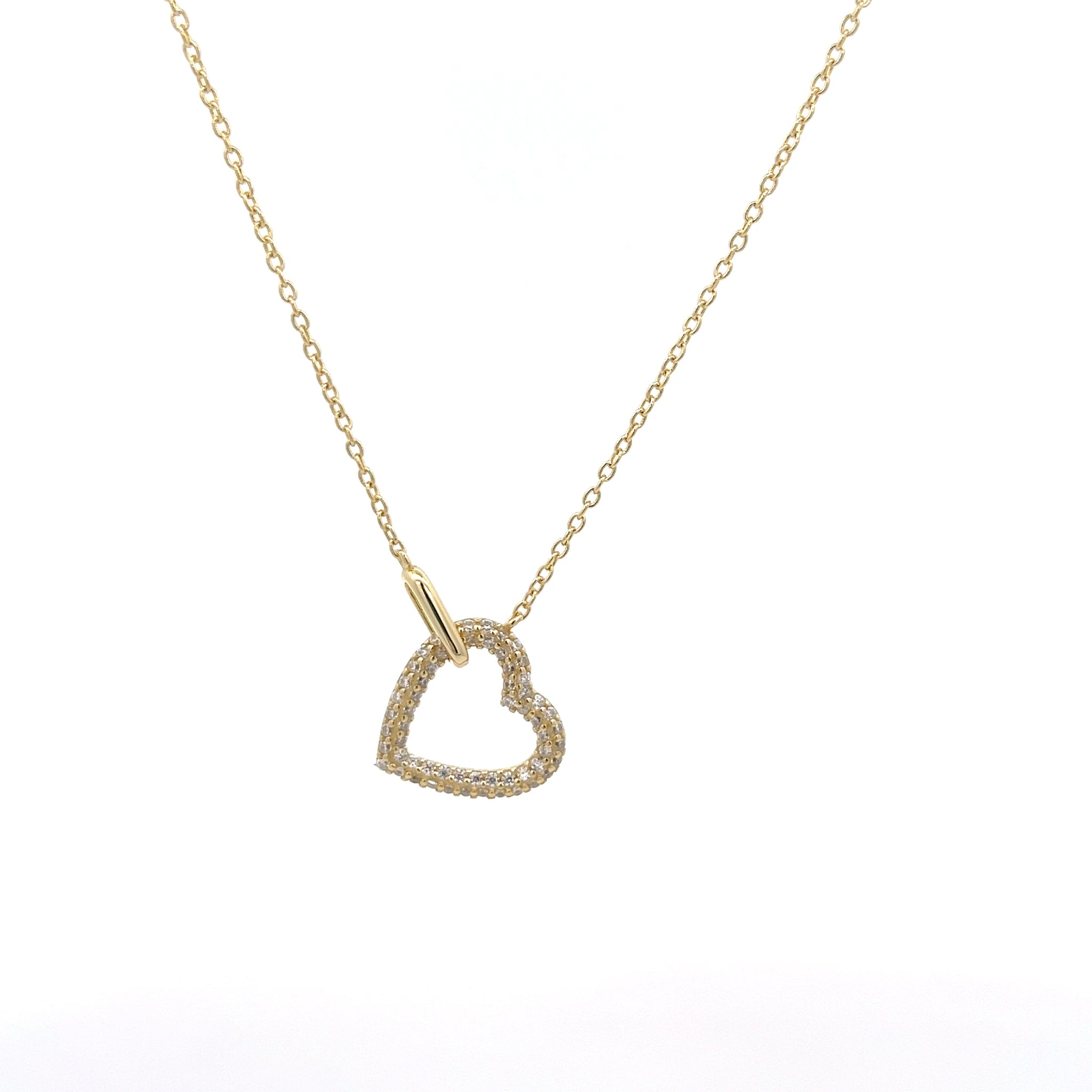 COLLANA CON PENDENTE A CUORE IN ARGENTO 925