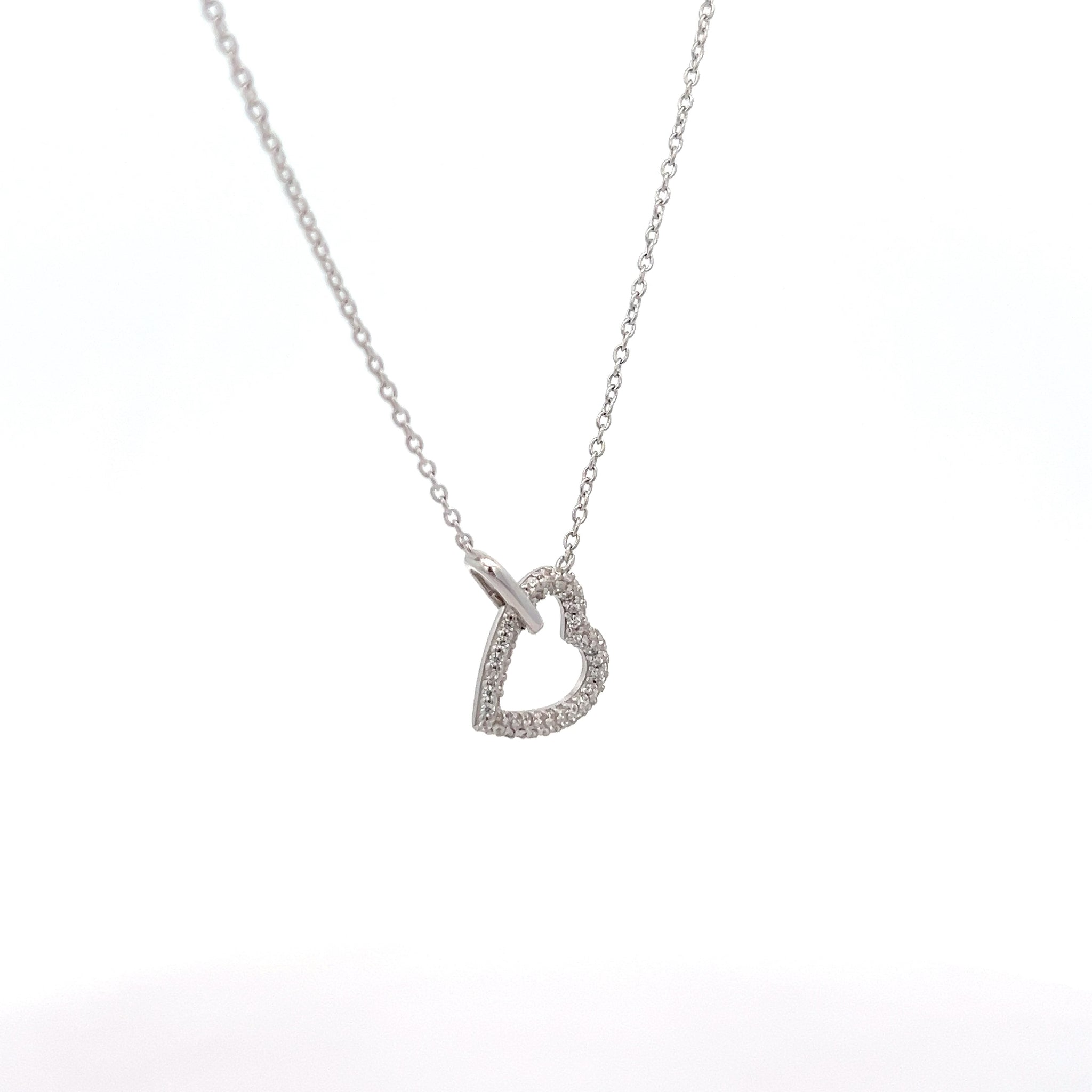 COLLANA CON PENDENTE A CUORE IN ARGENTO 925