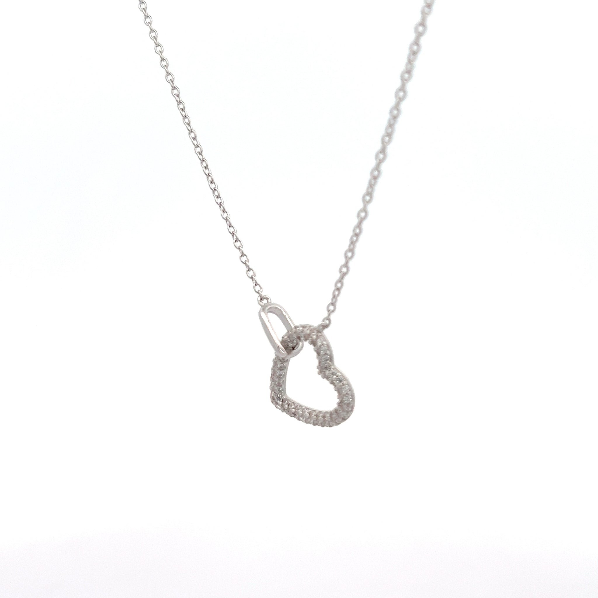 COLLANA CON PENDENTE A CUORE IN ARGENTO 925