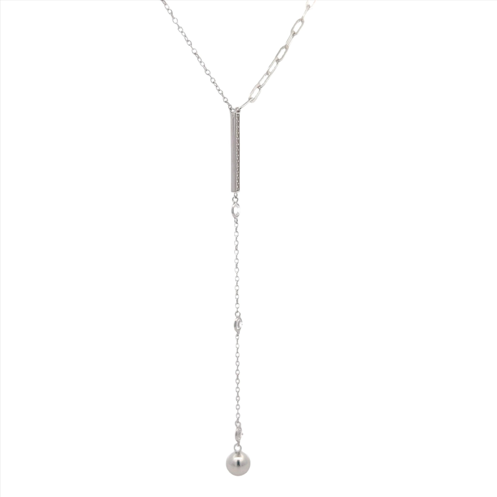 COLLANA CON PENDENTI ZIRCONATI IN ARGENTO 925