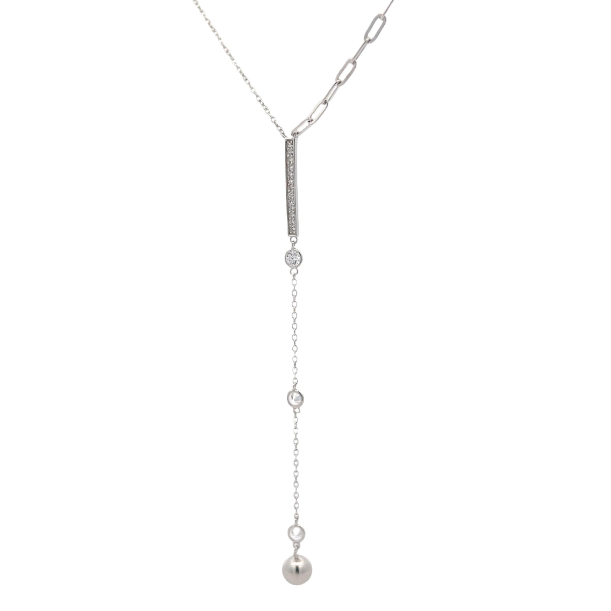 COLLANA CON PENDENTI ZIRCONATI IN ARGENTO 925