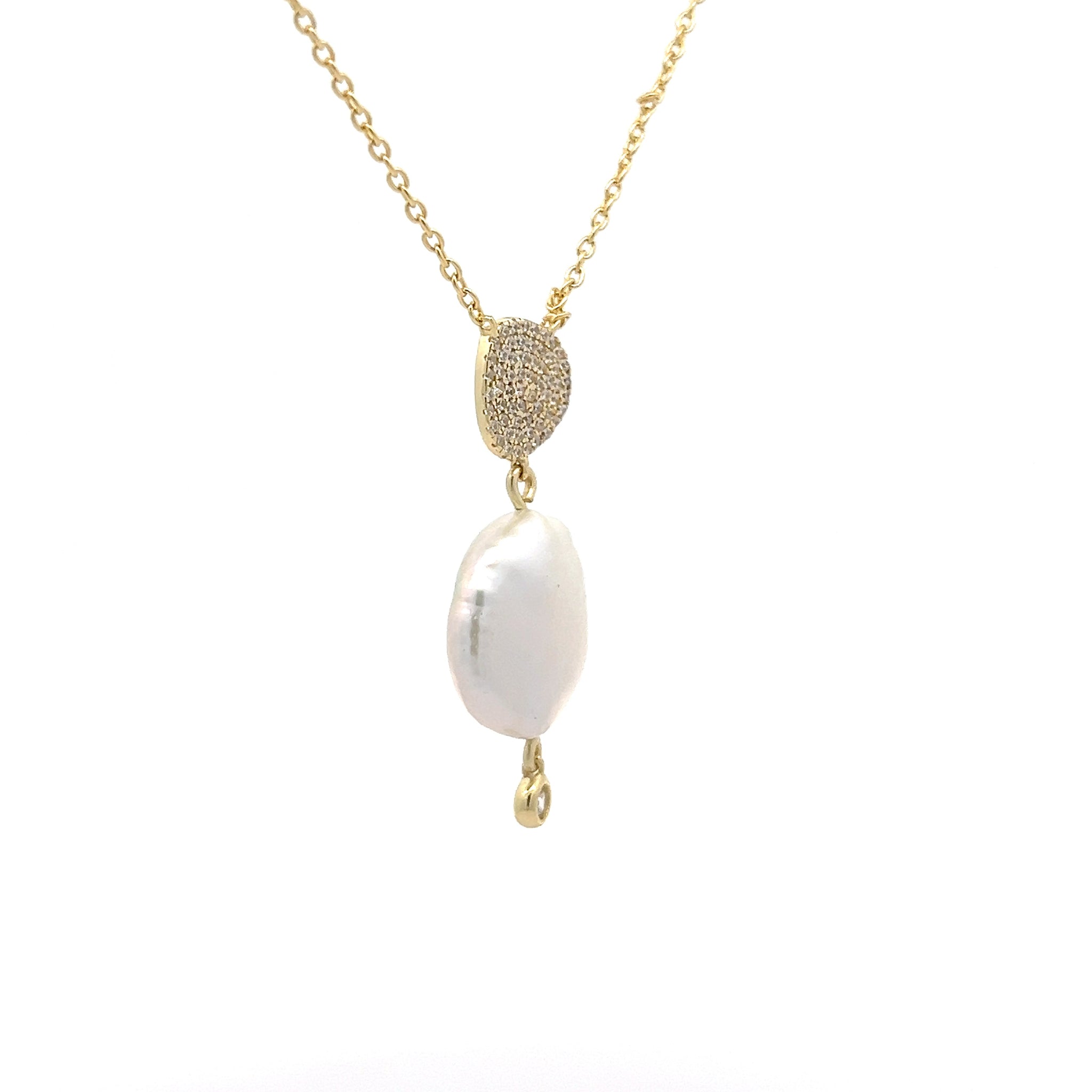 COLLANA CON PERLA PENDENTE IN ARGENTO 925