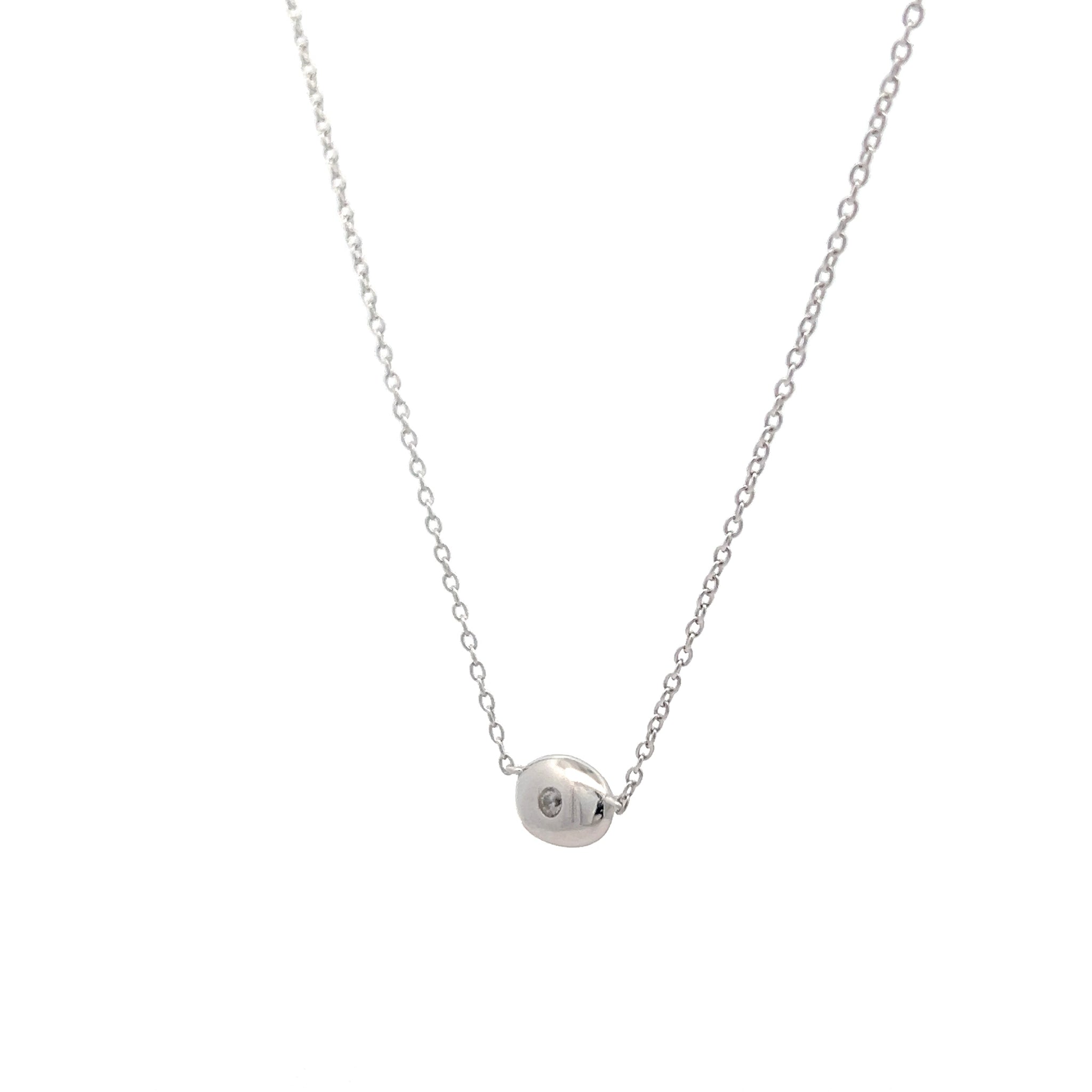 COLLANA CON PENDENTE PUNTO LUCE IN ARGENTO 925