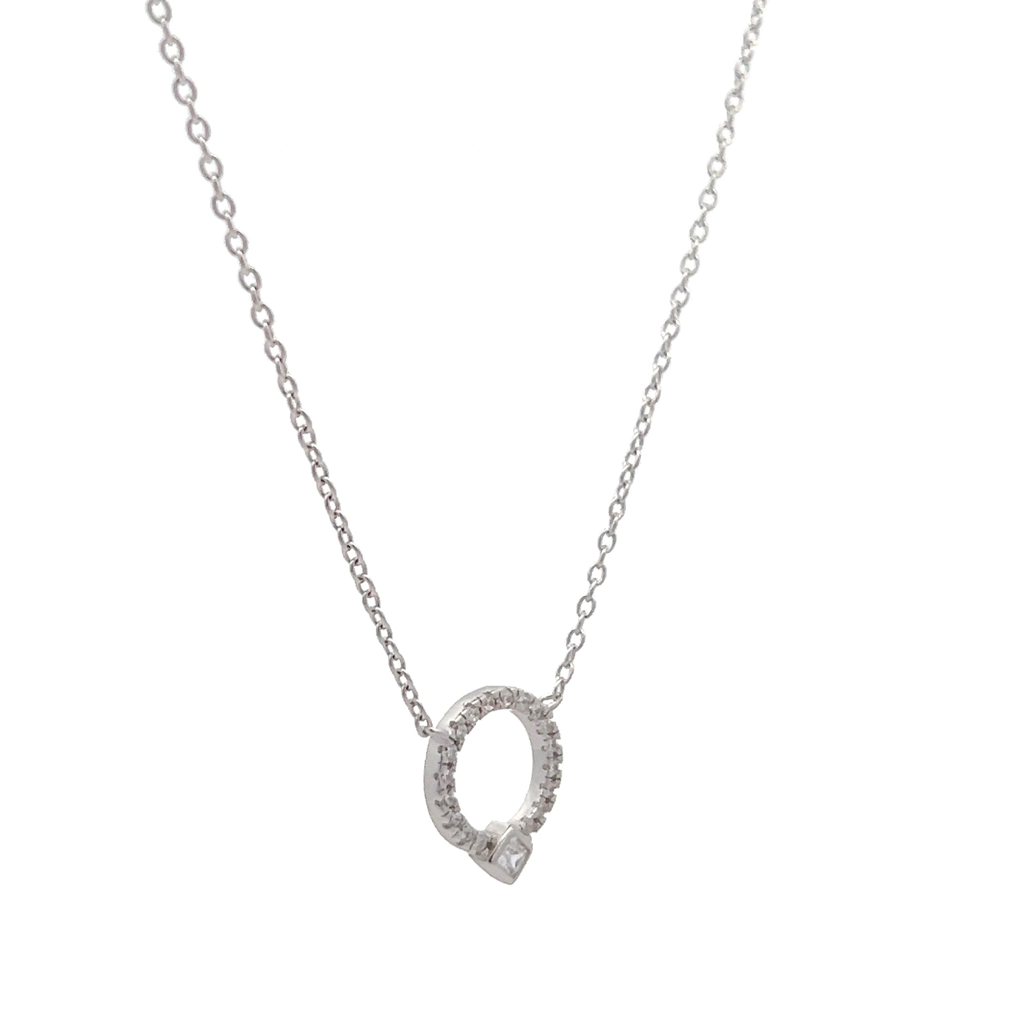 COLLANA CON PENDENTE ZIRCONATO IN ARGENTO 925